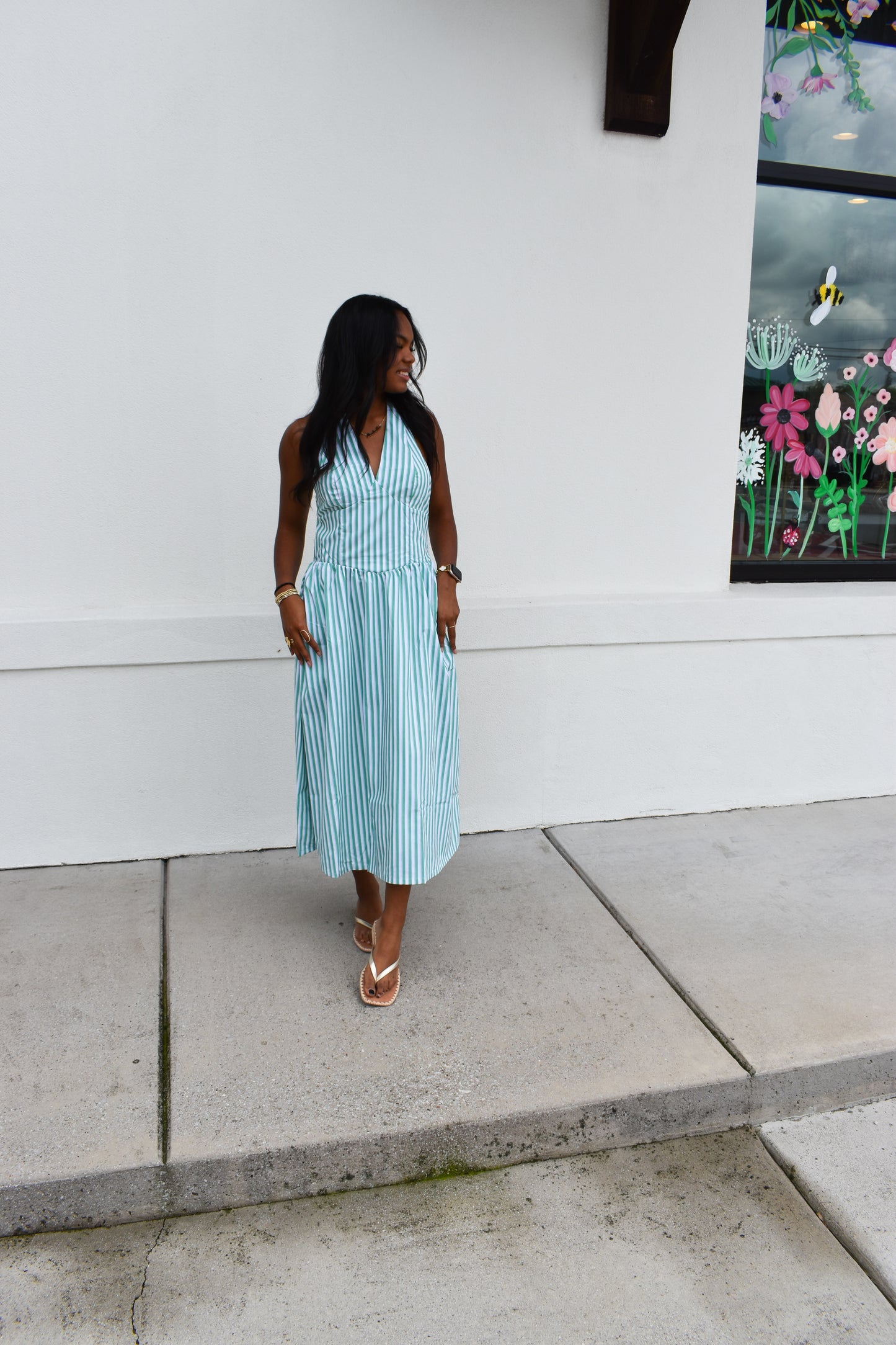 Sutton Halter Midi Dress