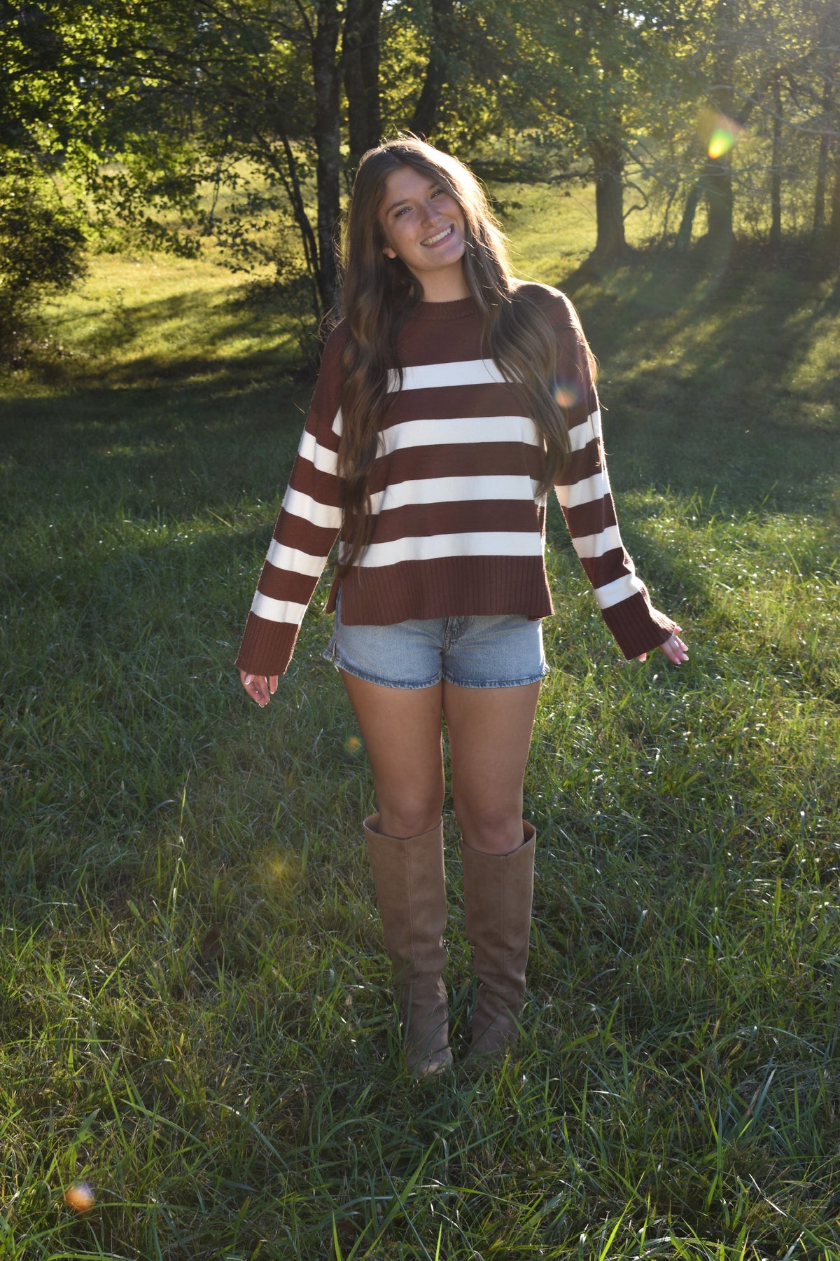 Chocolate Stripe Sweater