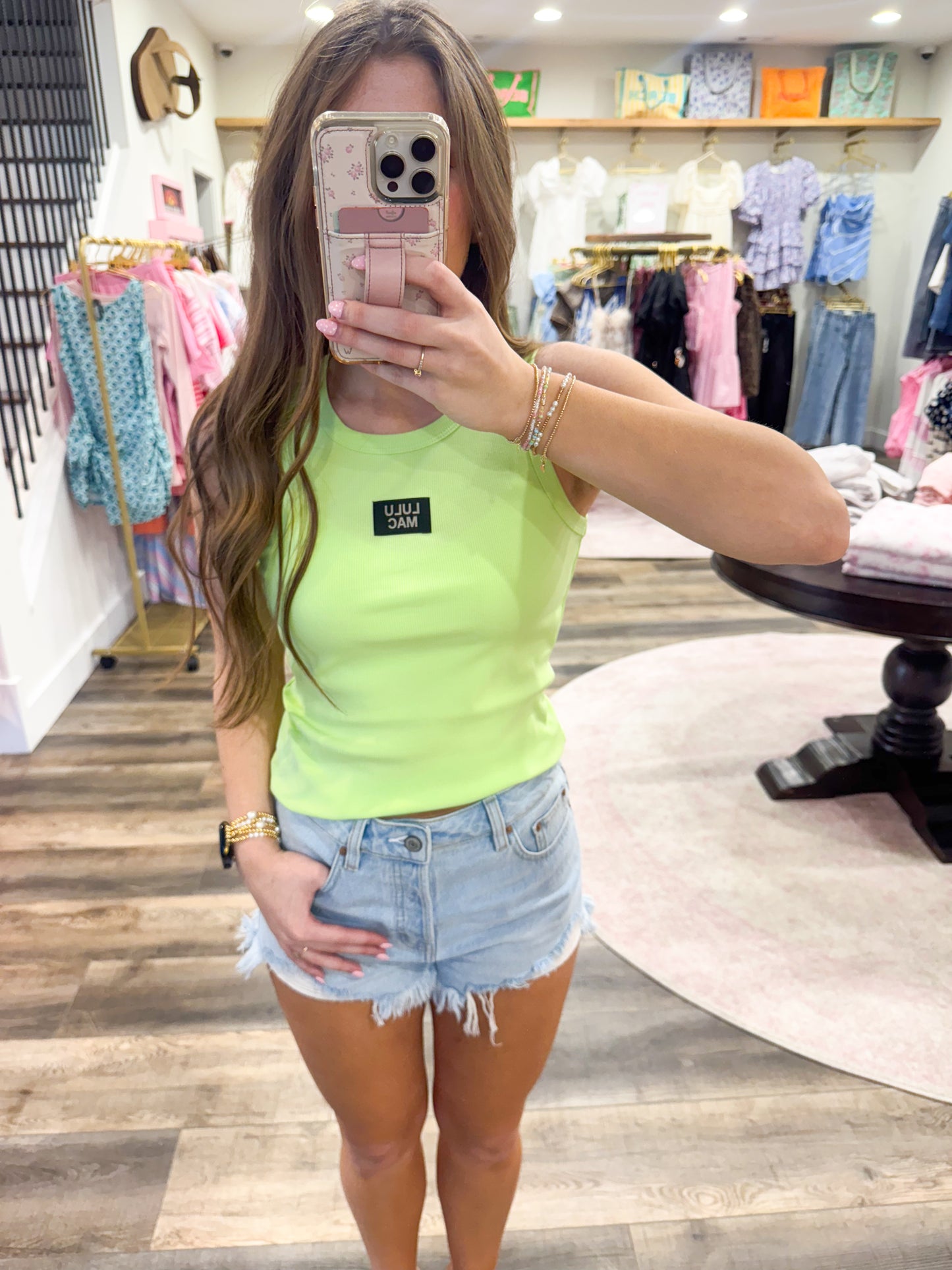 Lulu Mac Tank Top: Pistachio