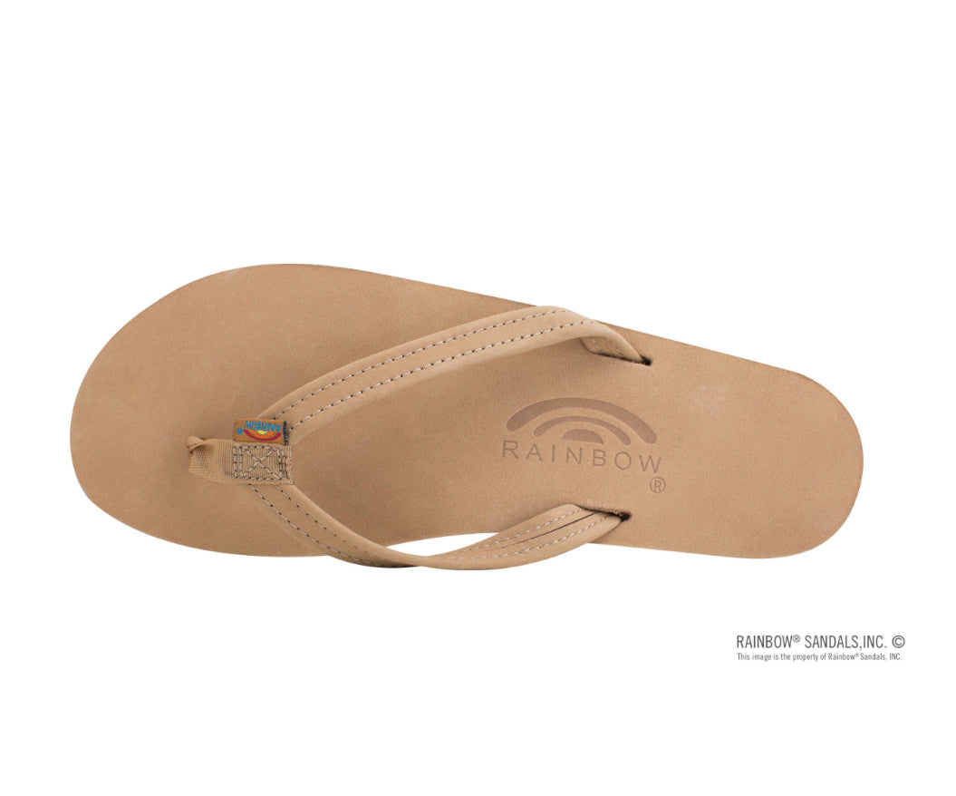 “Rainbow” Sierra Brown Narrow Strap Flip Flops