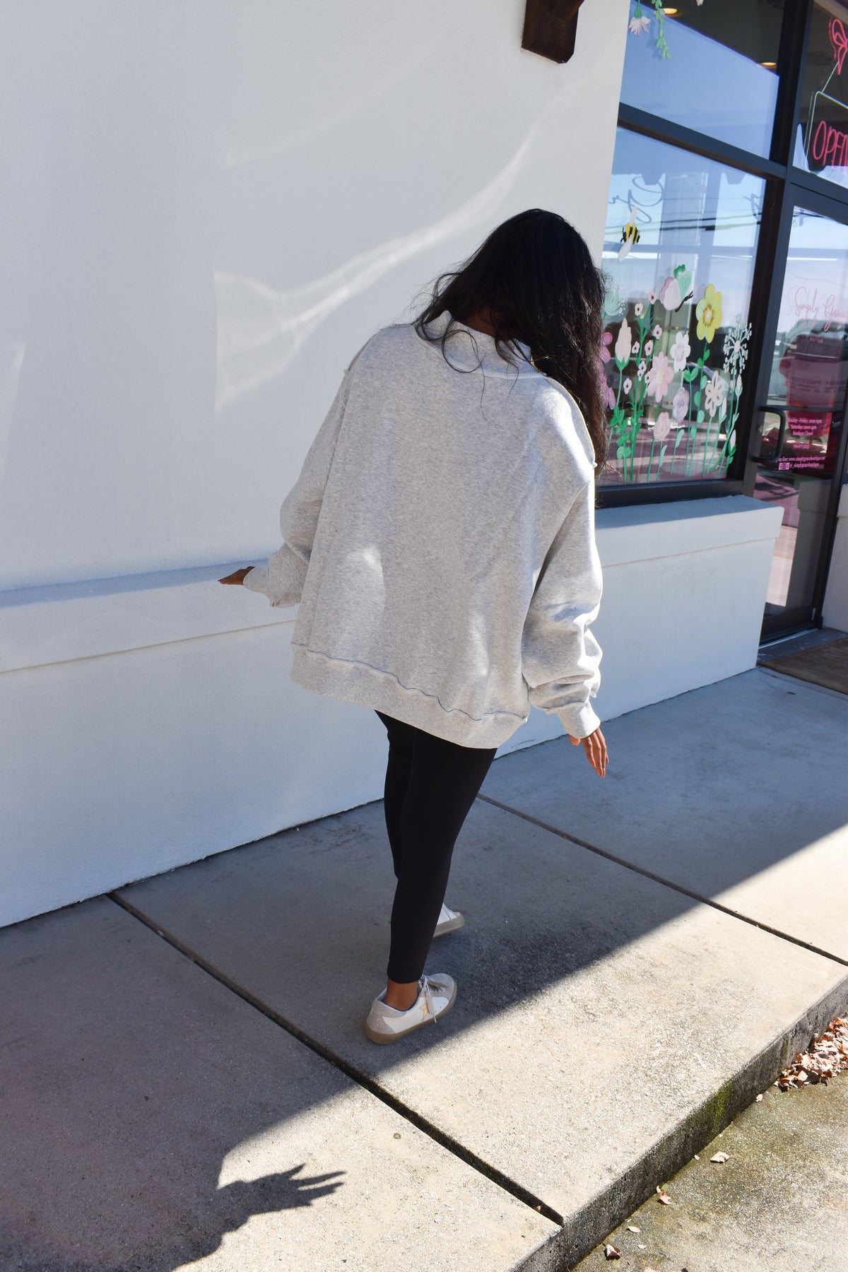Embroidered "PRAY" Polka Dot Mockneck
