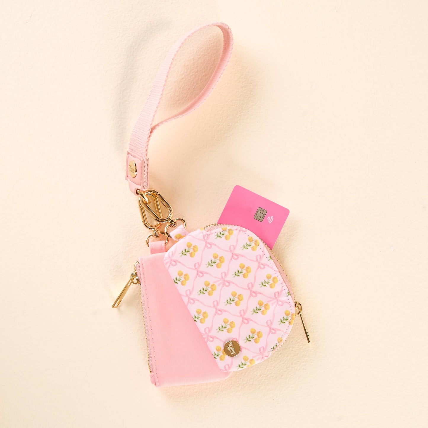 Dynamic Duo Pouch Wristlet: Marigold Lane Pink