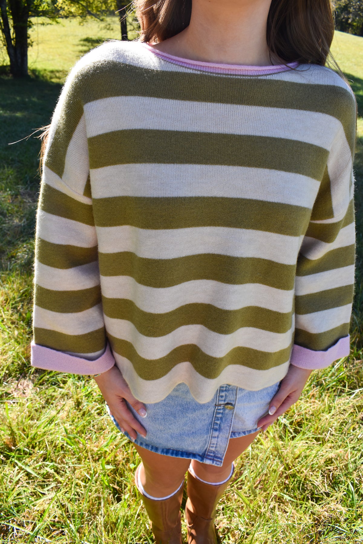 The Olive & Blush Reversible Sweater