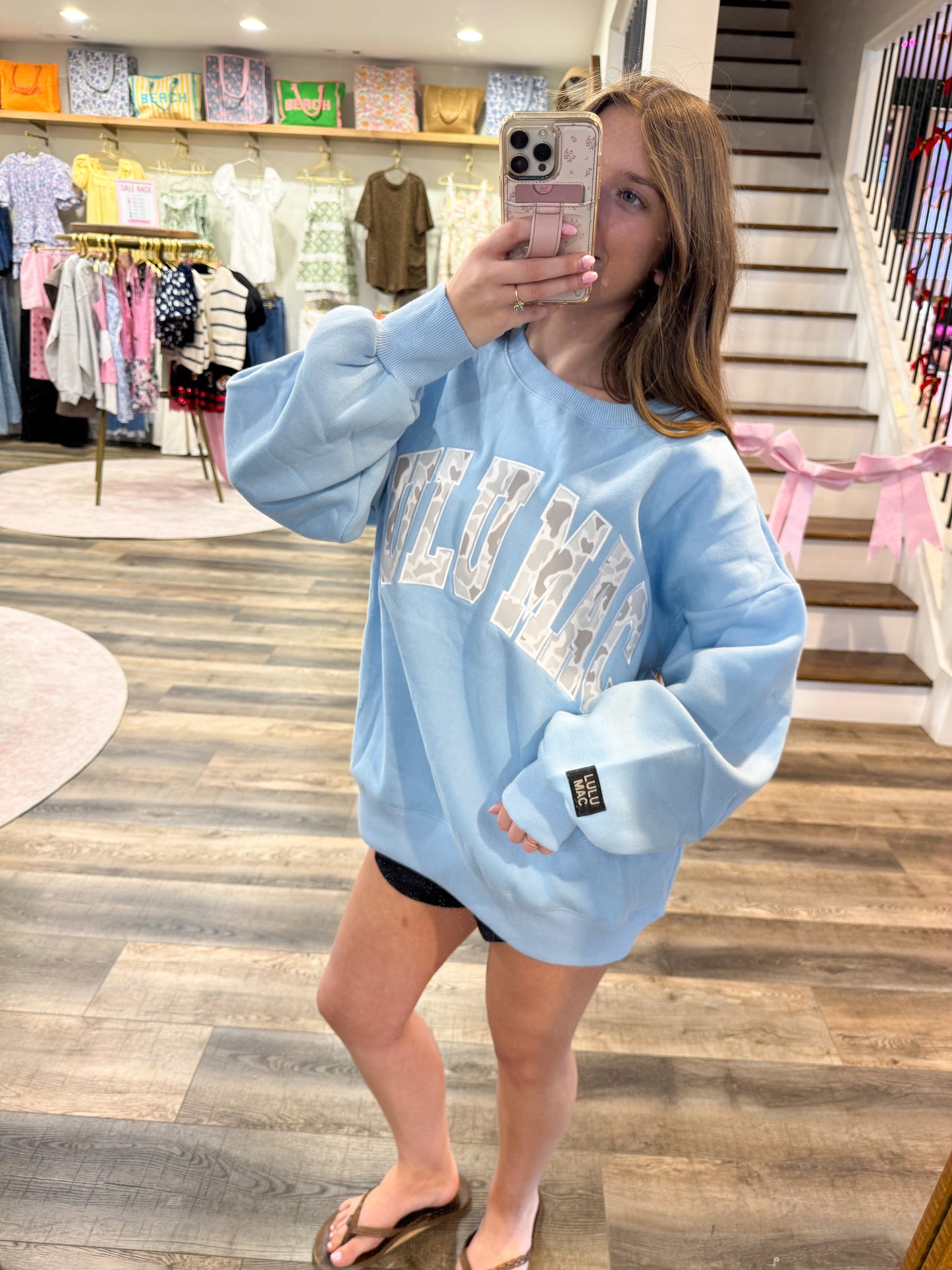 Lulu Mac Light Camo: Light Blue