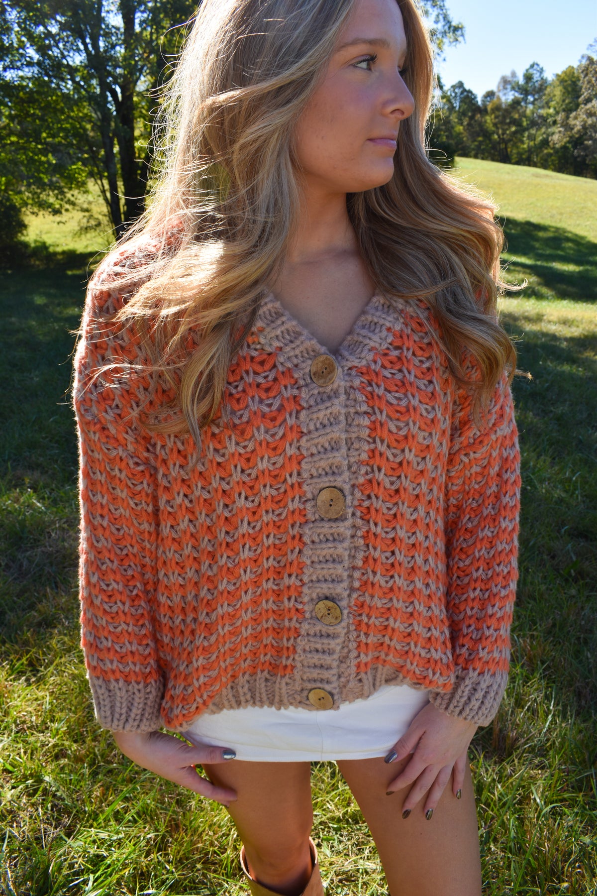 Thanksgiving Harvest Chunky Cardigan