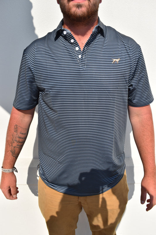 Signature Polo Shirts: Navy/Slate