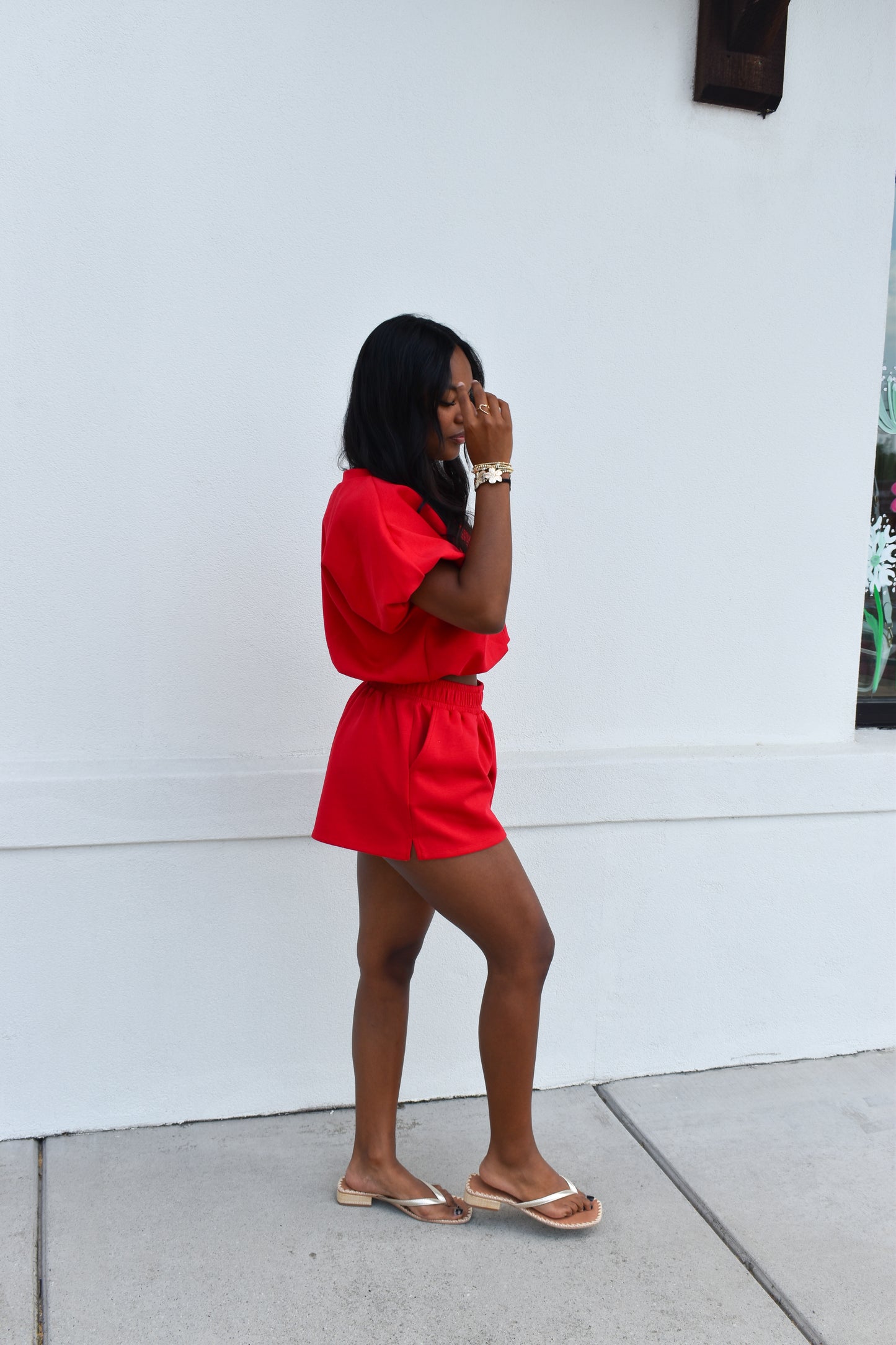 Scuba Bubble Top: Red