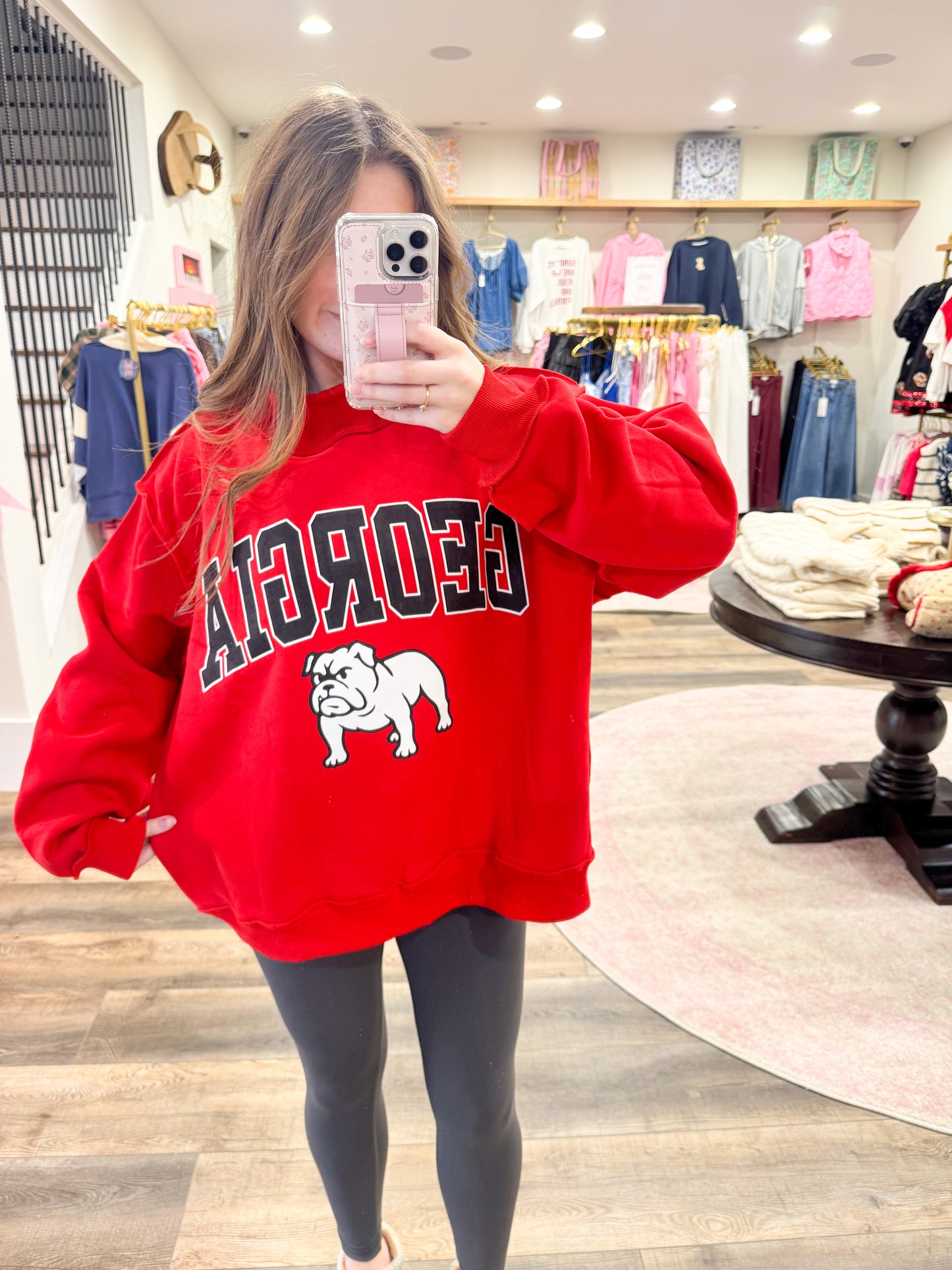 GEORGIA Reversible Mascot Mockneck