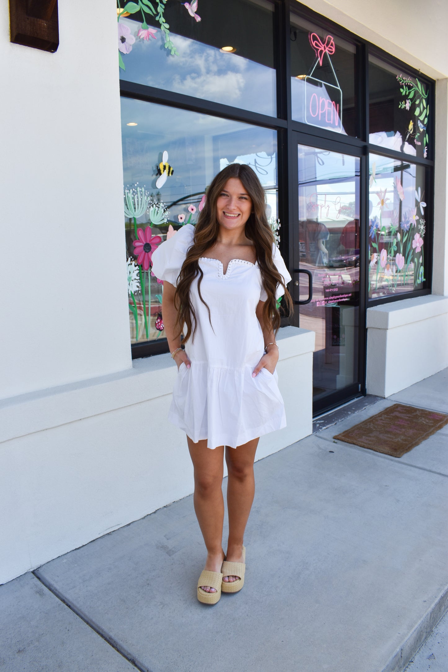 Drop Waist Mini Dress