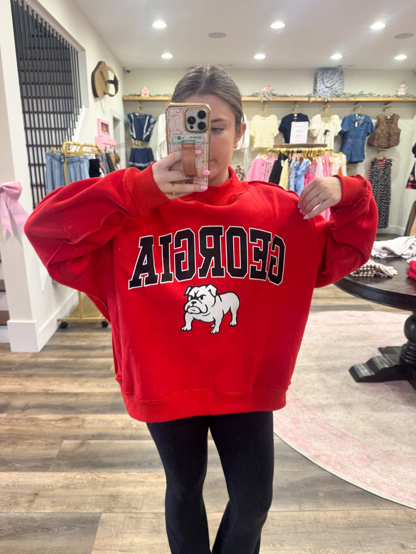 GEORGIA Reversible Mascot Mockneck