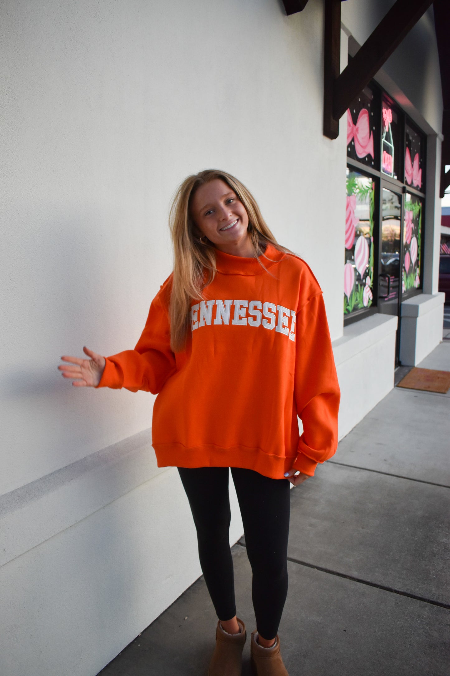 Tennessee Embroidered Mock Neck