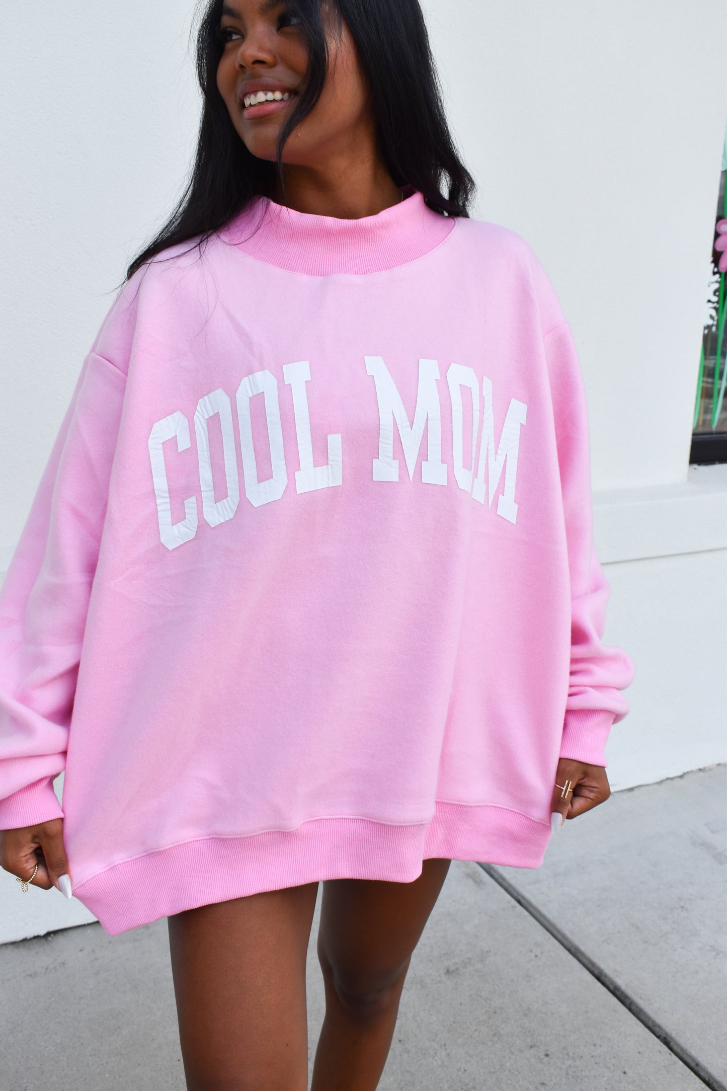 "Mother"  Reversible Mockneck