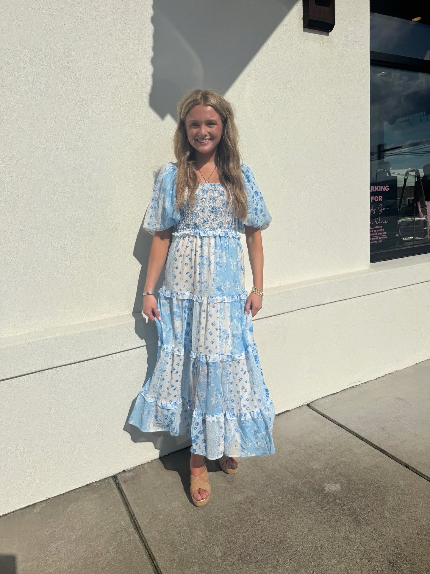 Floral Coquette Maxi Dress