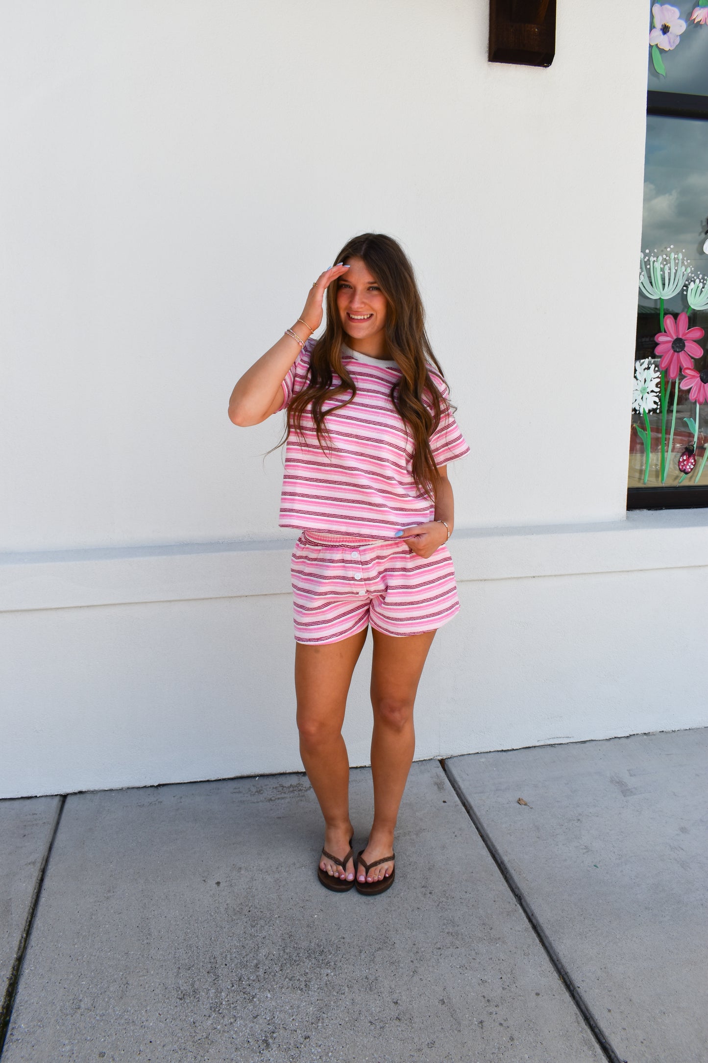 Pink Coast Terry Tee