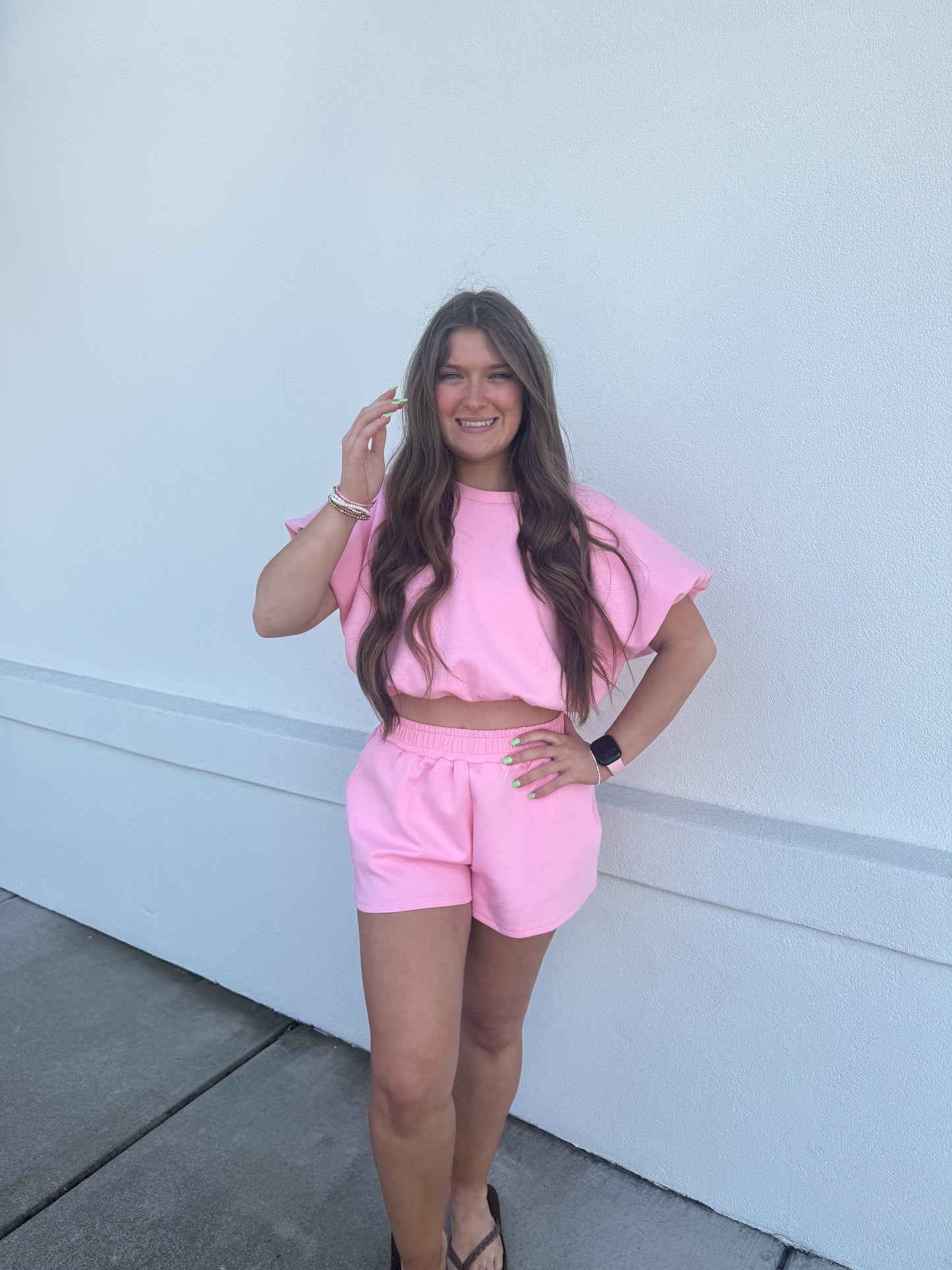 Scuba Bubble Top: Pink