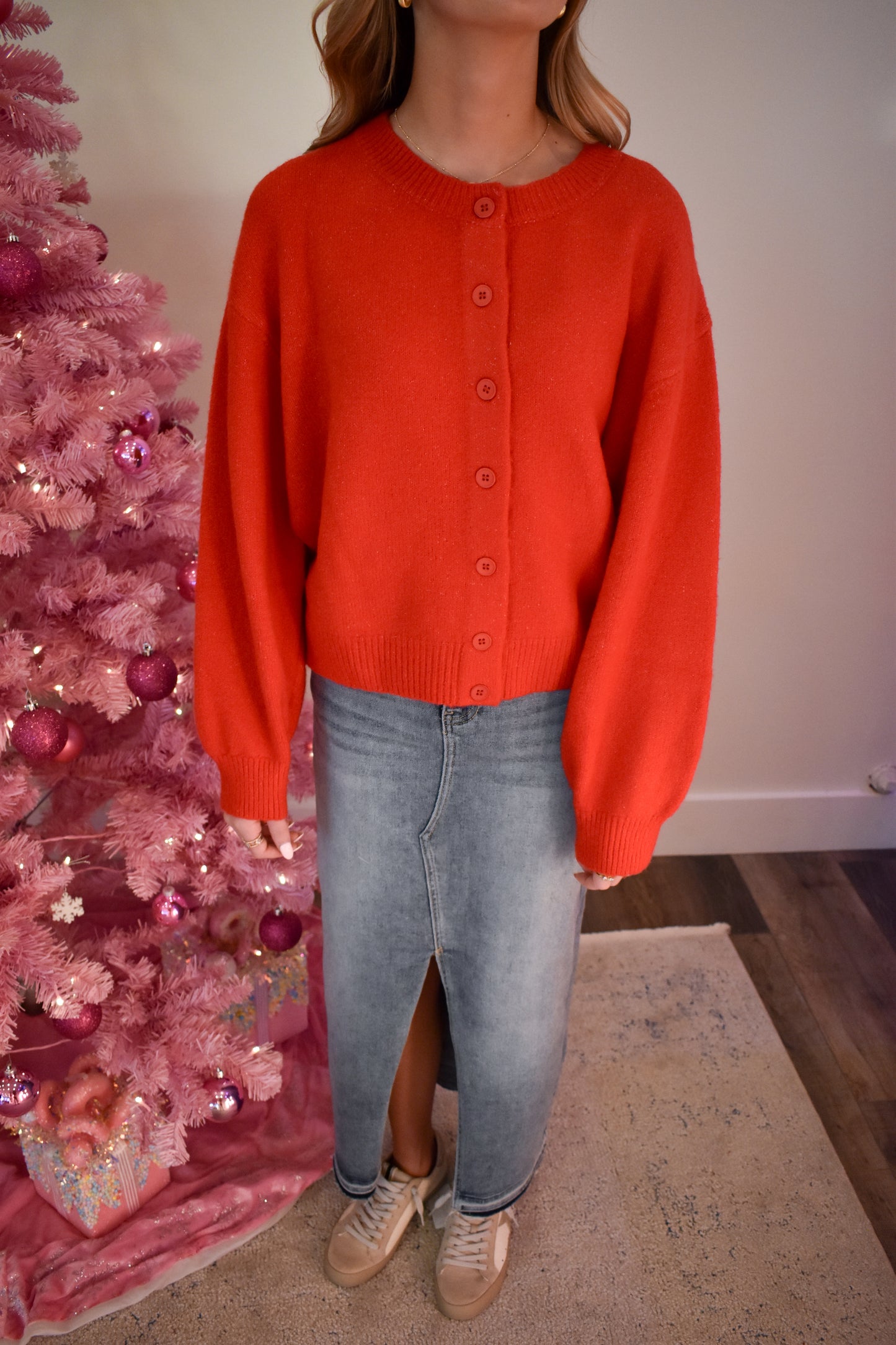 Knit Button Up Cardigan Sweater