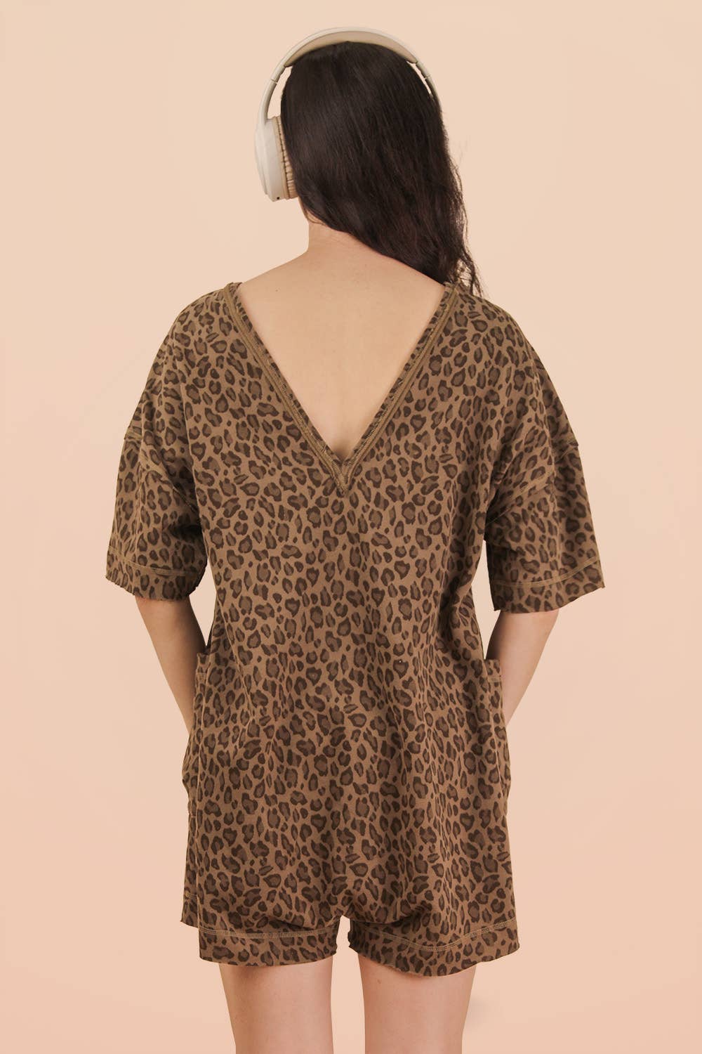 Leopard Casual  Comfy Romper