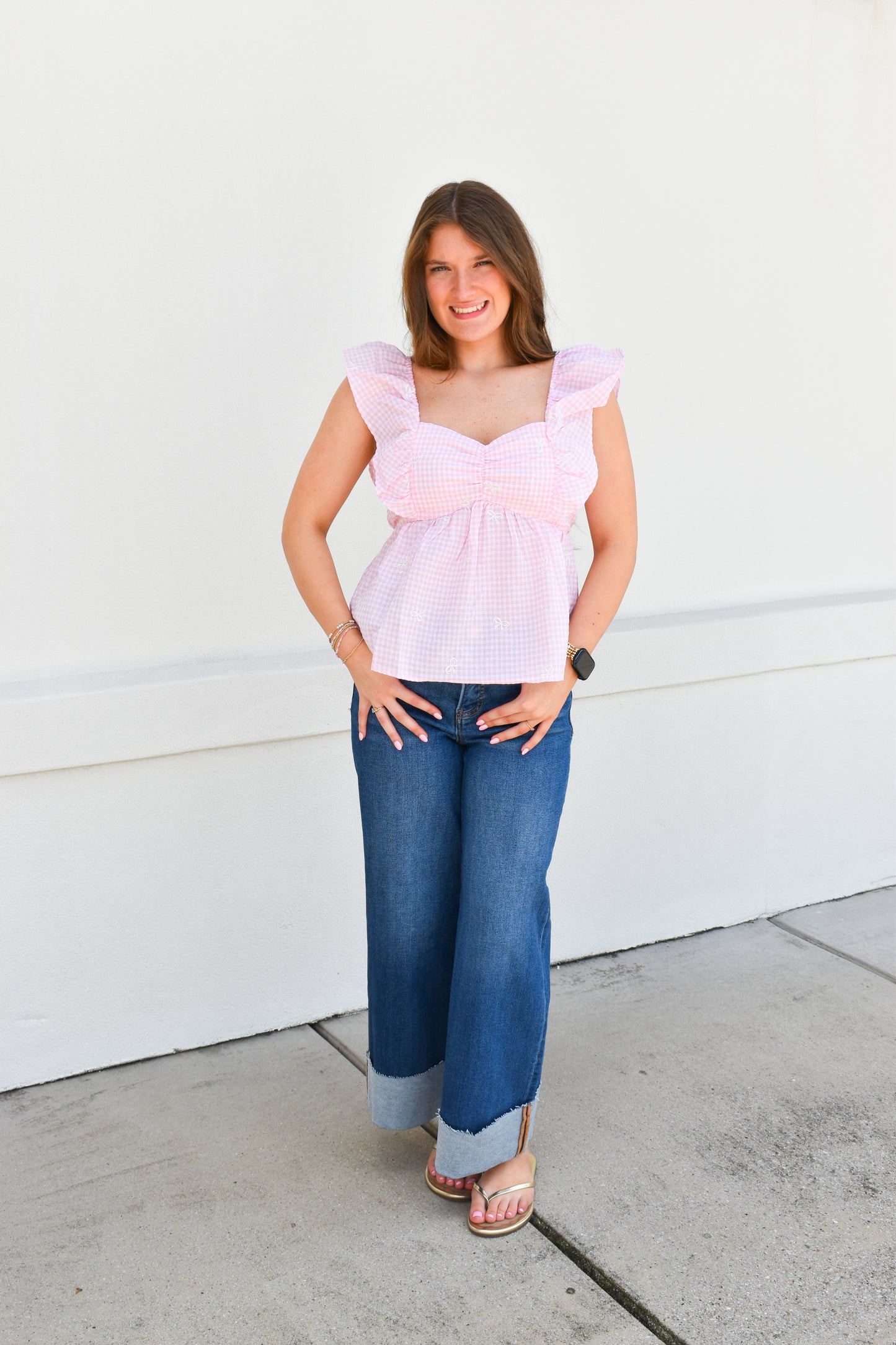 Blushing Bows Top