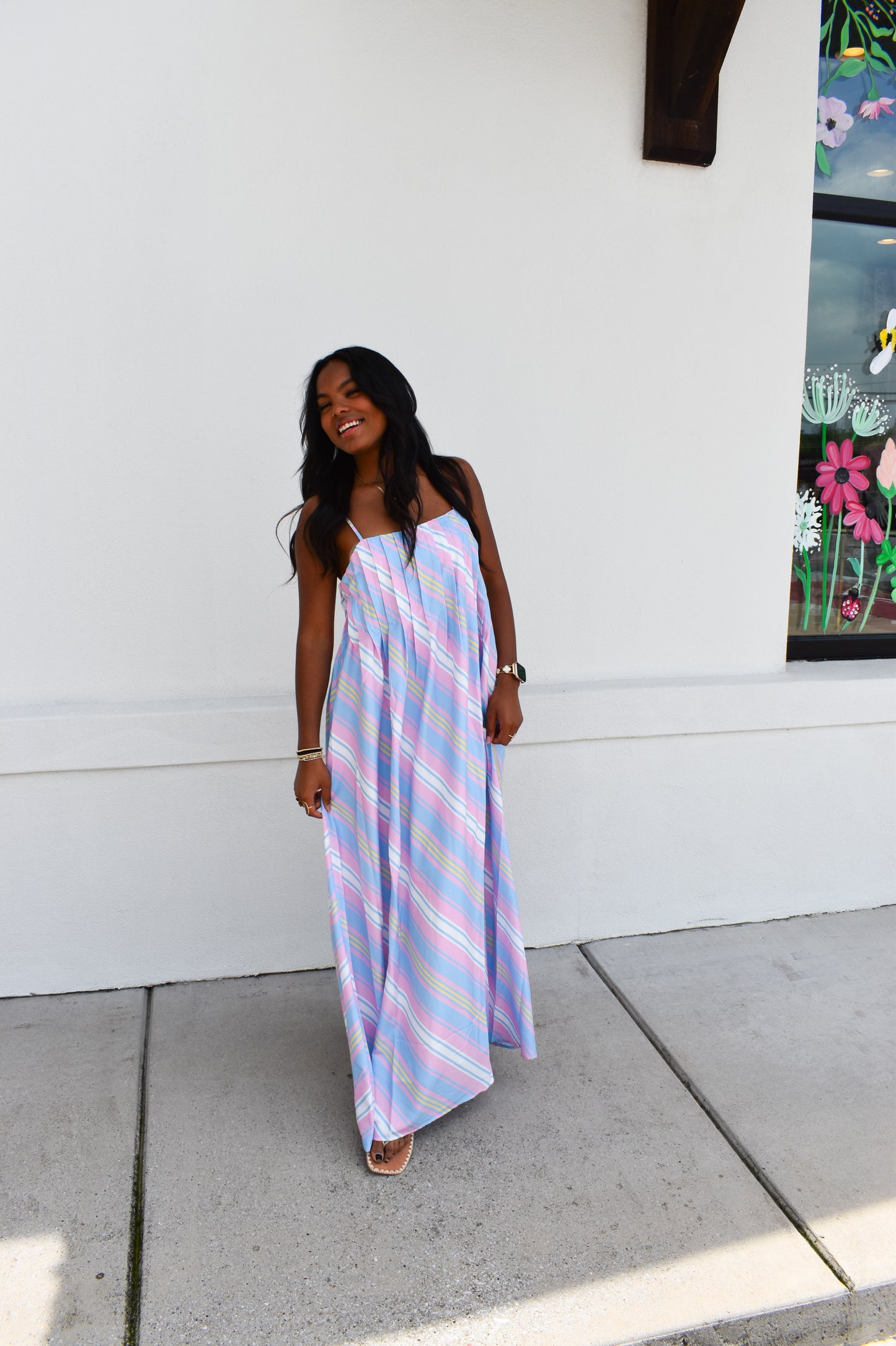 Seaside Stripe Maxi Dress
