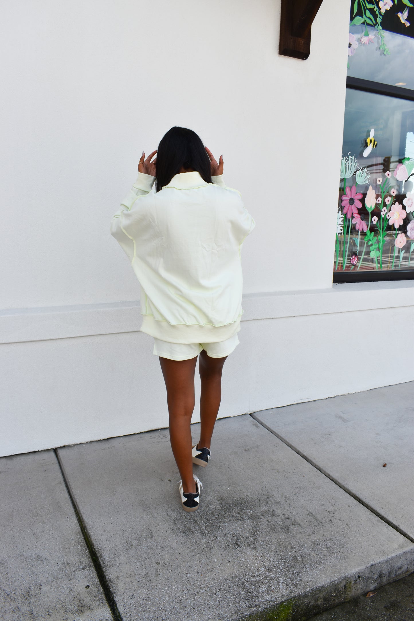 Soft Knit Drop Shoulder Mock Neck