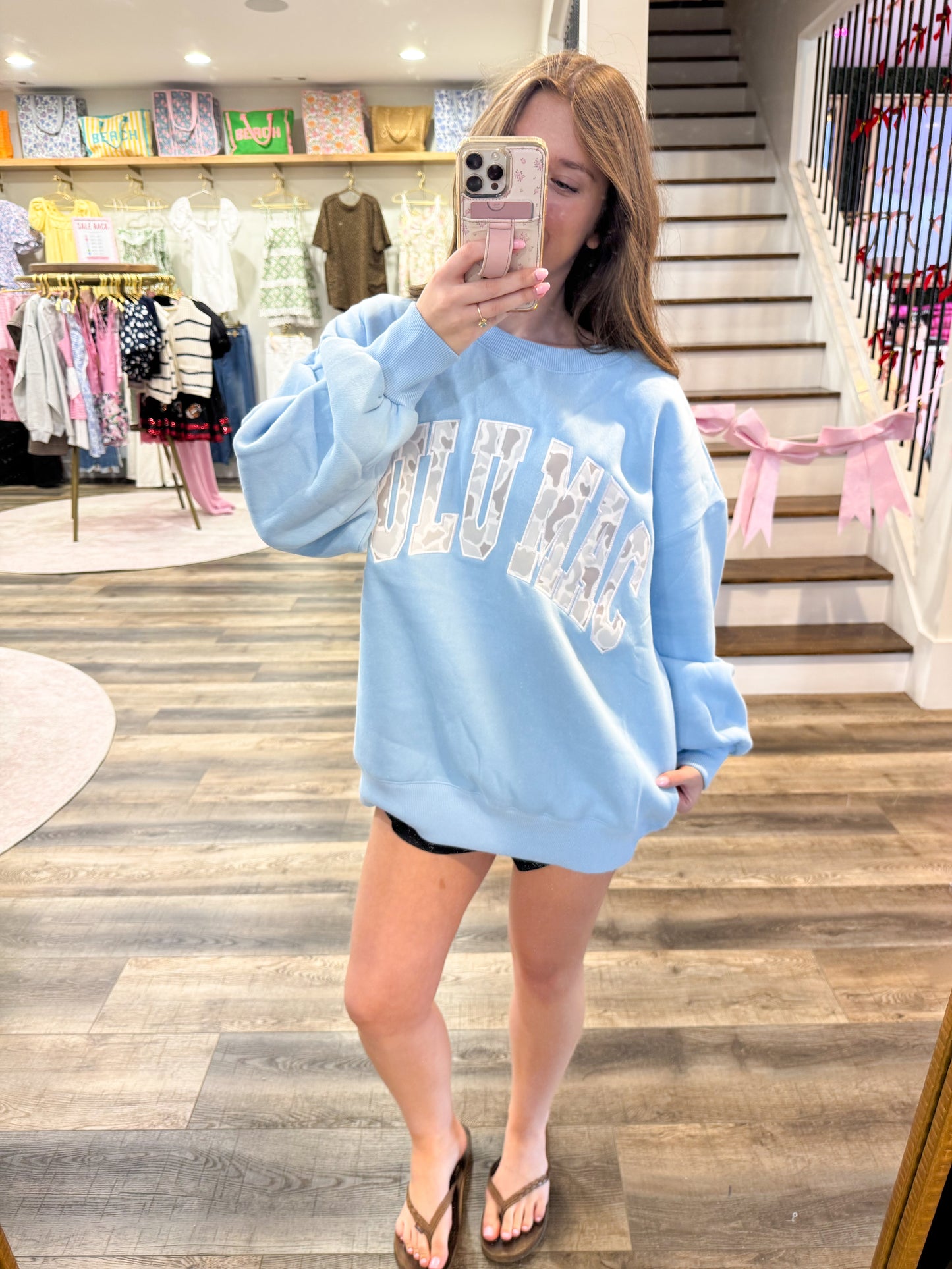 Lulu Mac Light Camo: Light Blue