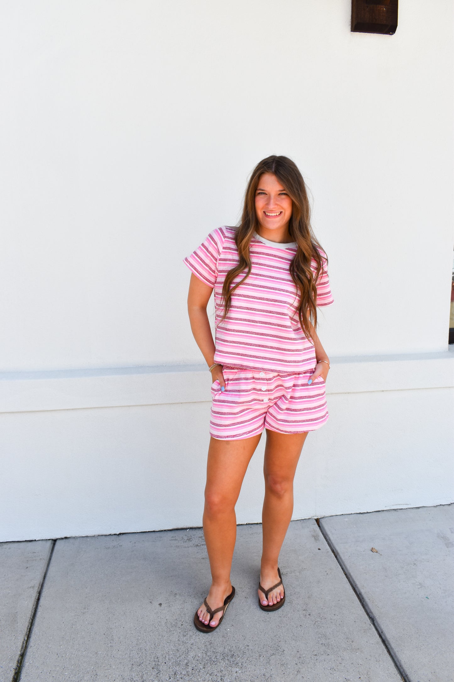 Pink Coast Terry Shorts
