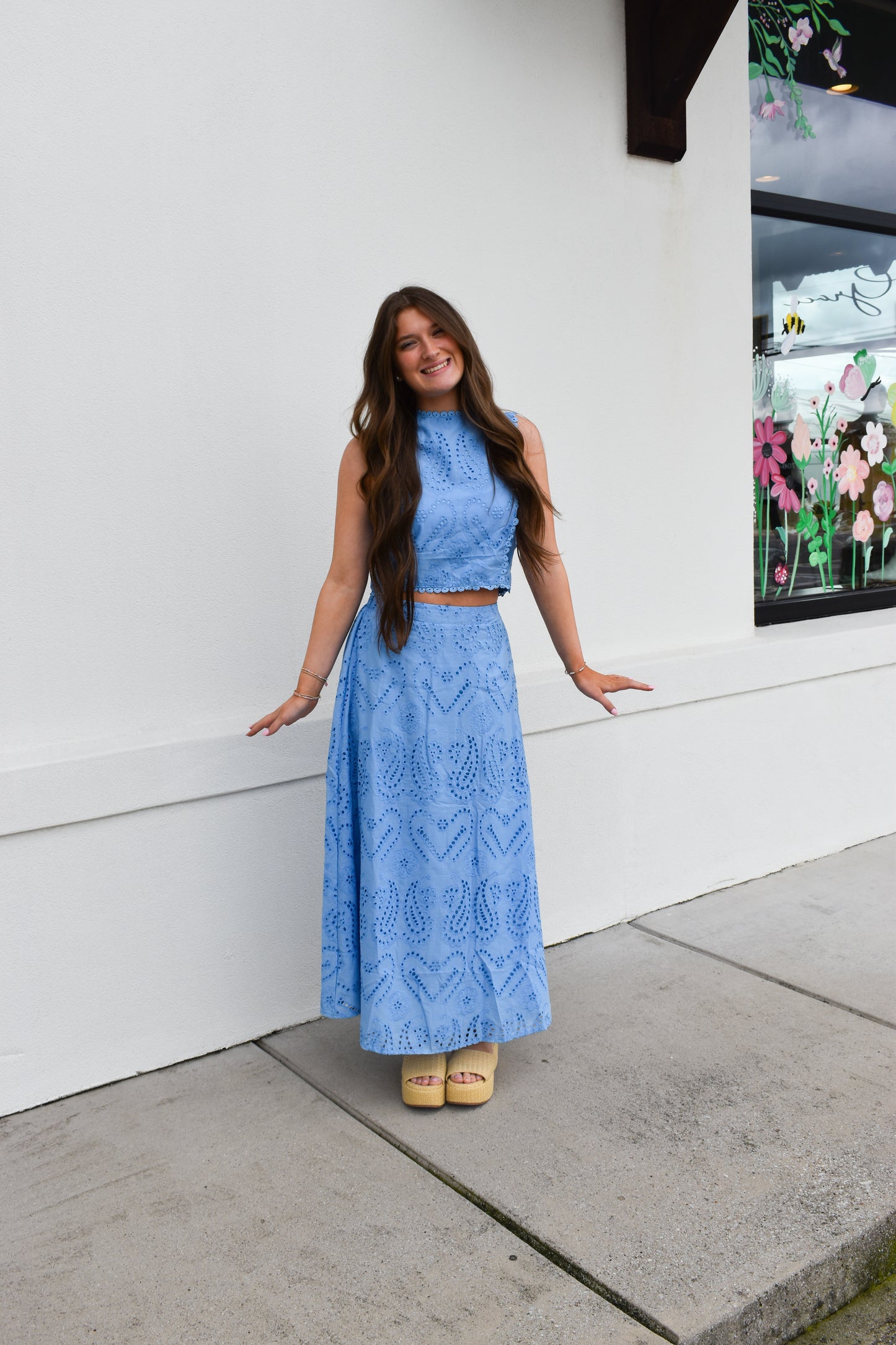 Blue Skies Eyelet Set