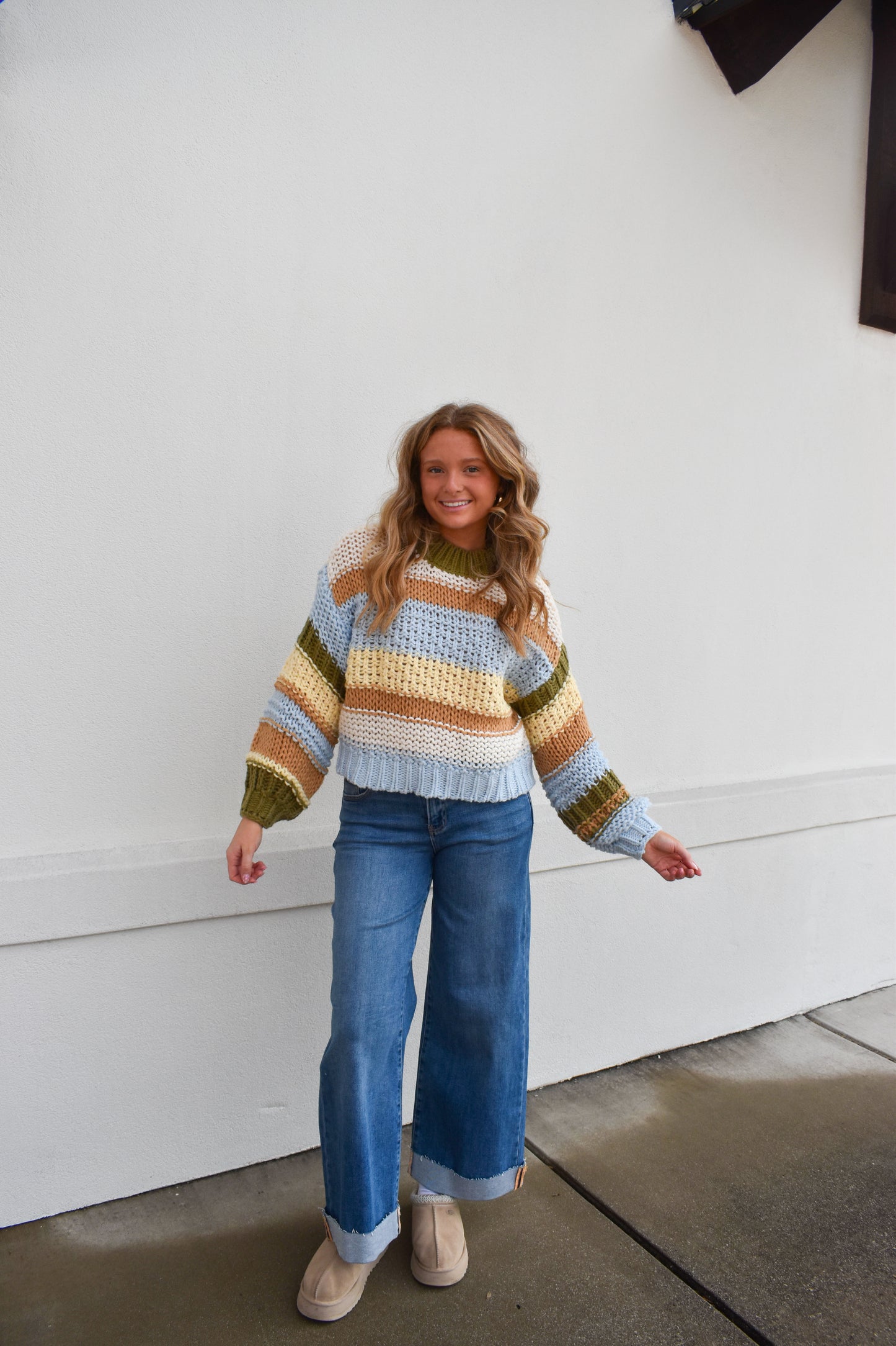 Multi Color Stripe Sweater