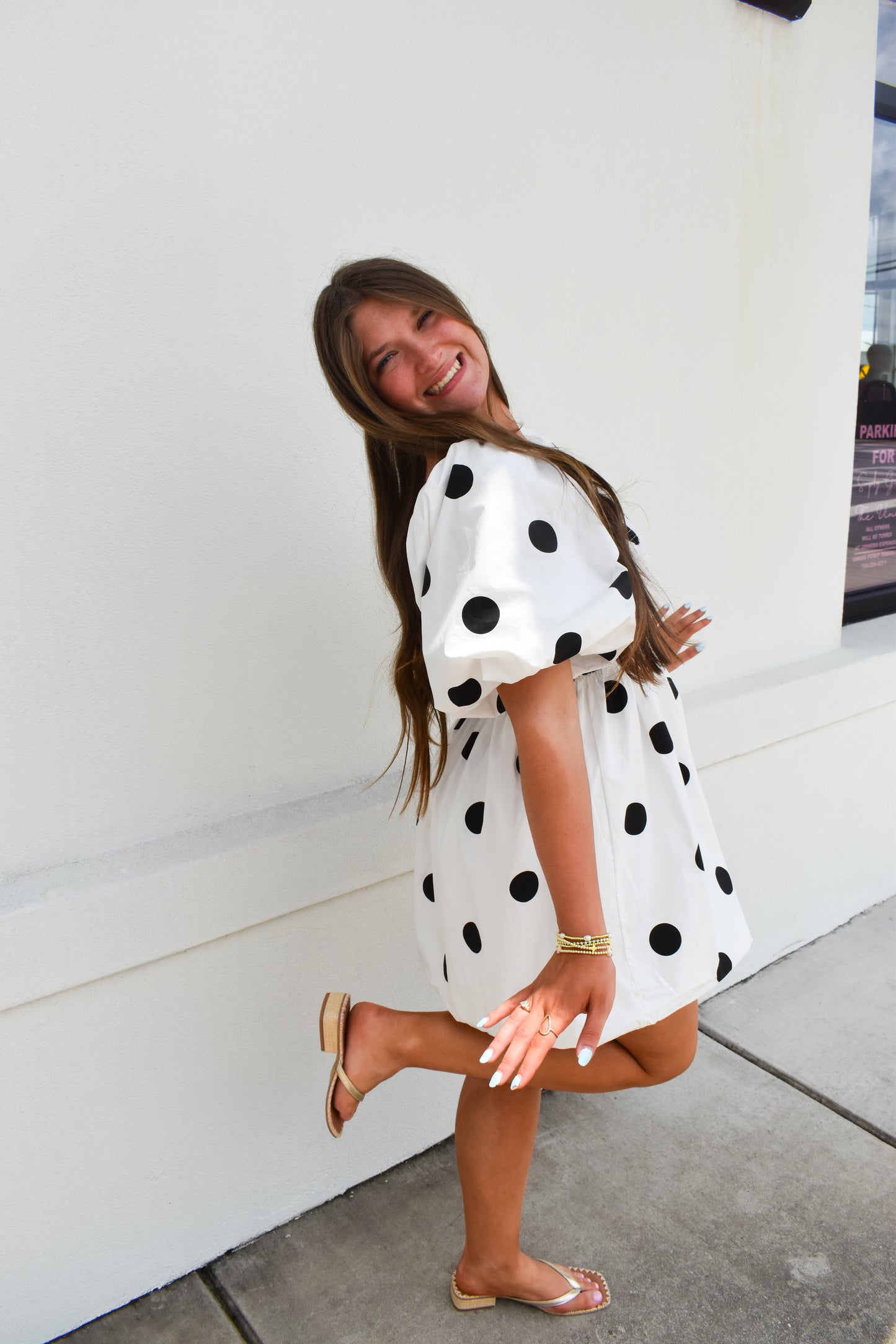Polkadot Mini Bubble Dress