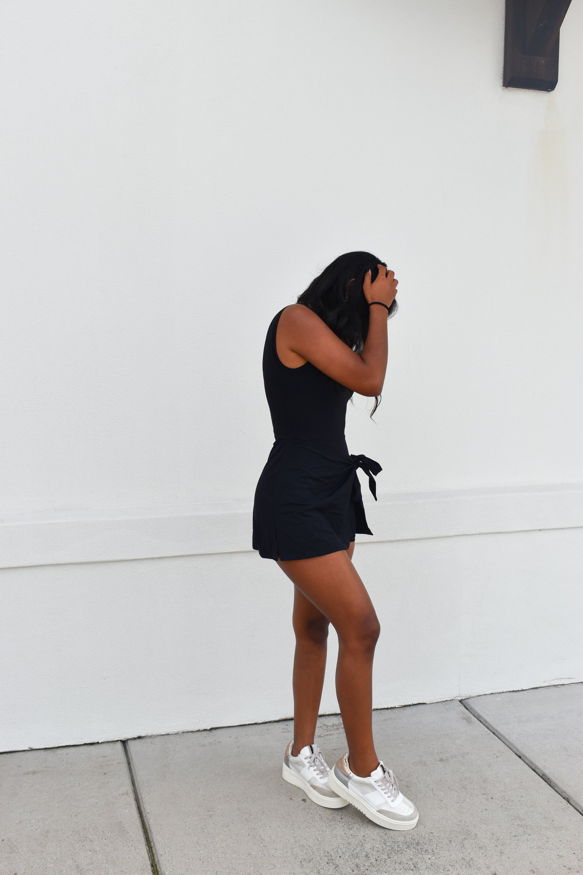 Athletic Wrap Tie Dress: Black – Simply Grace Boutique