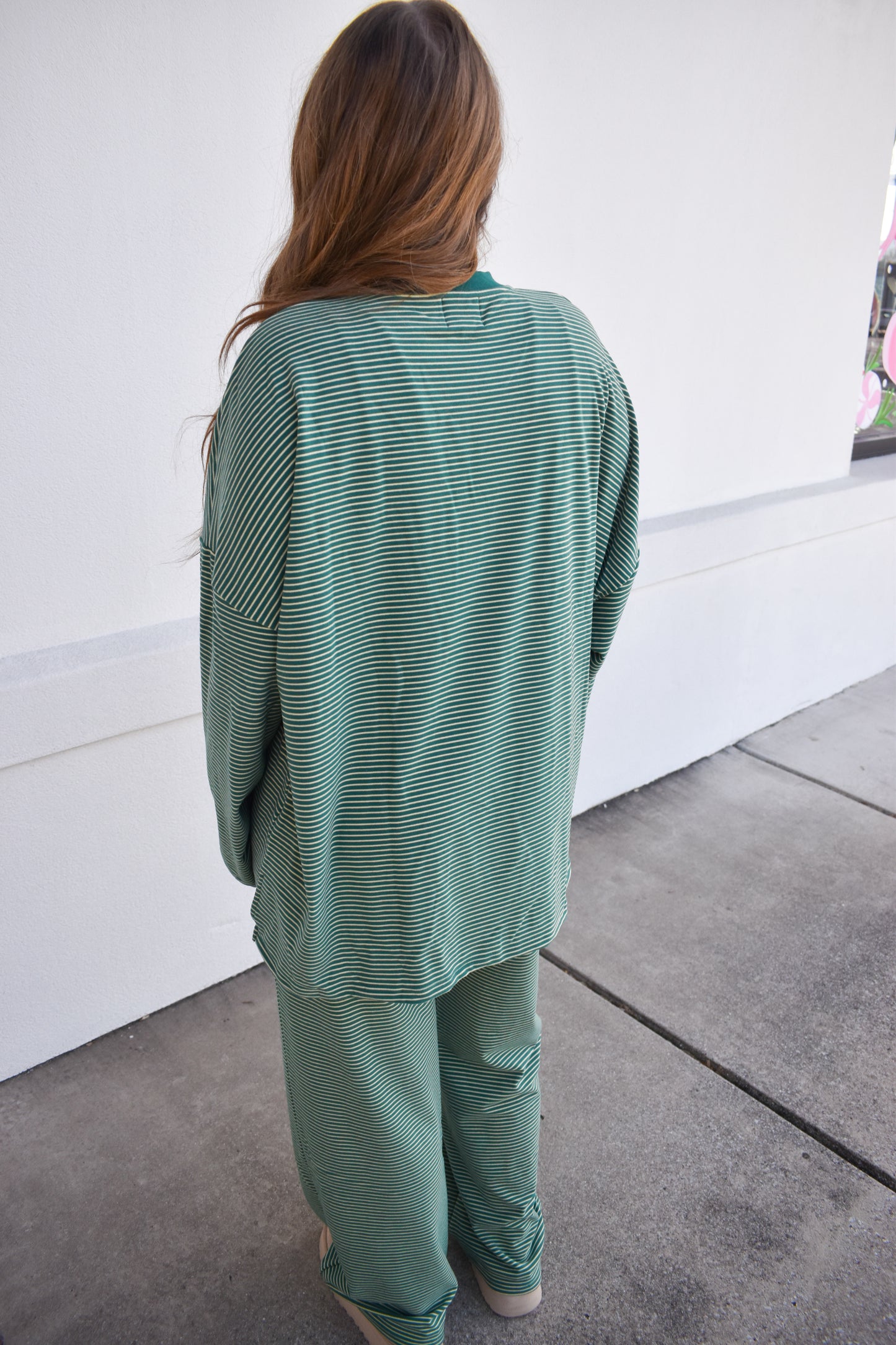 Levi Green Stripe Top