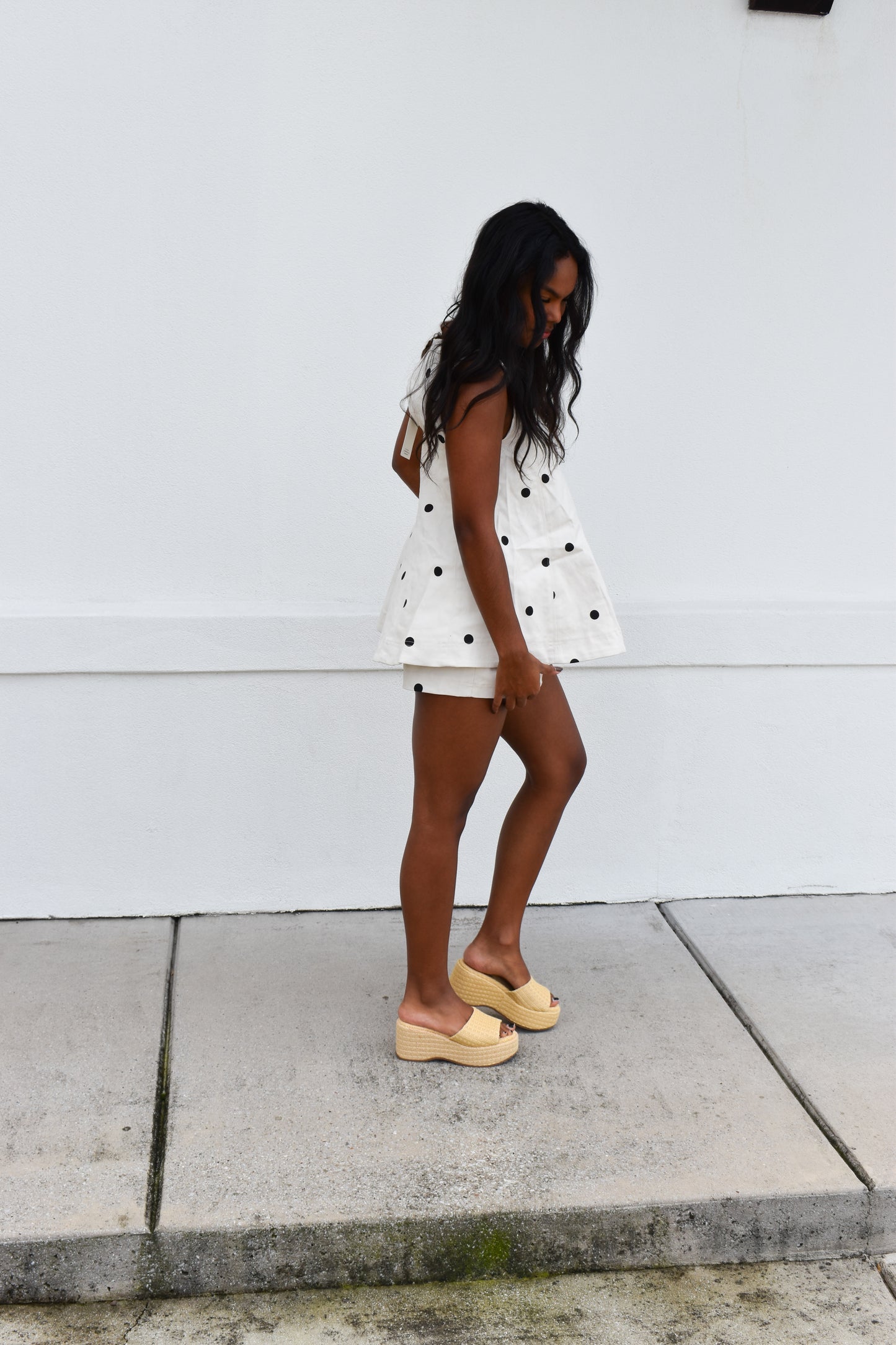 Sally Polka Dot Denim Set