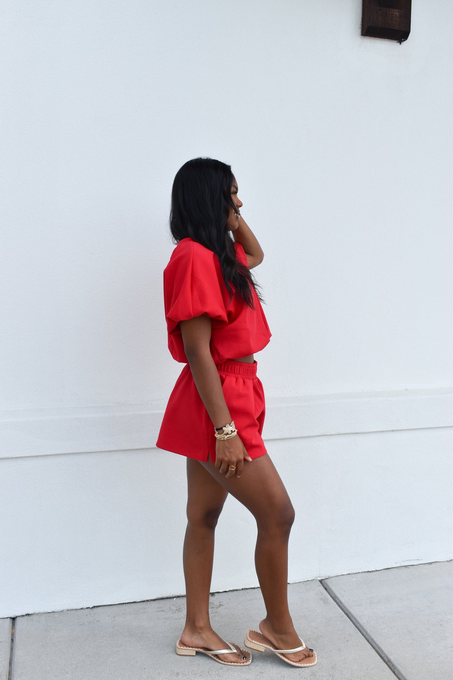 Scuba Bubble Top: Red