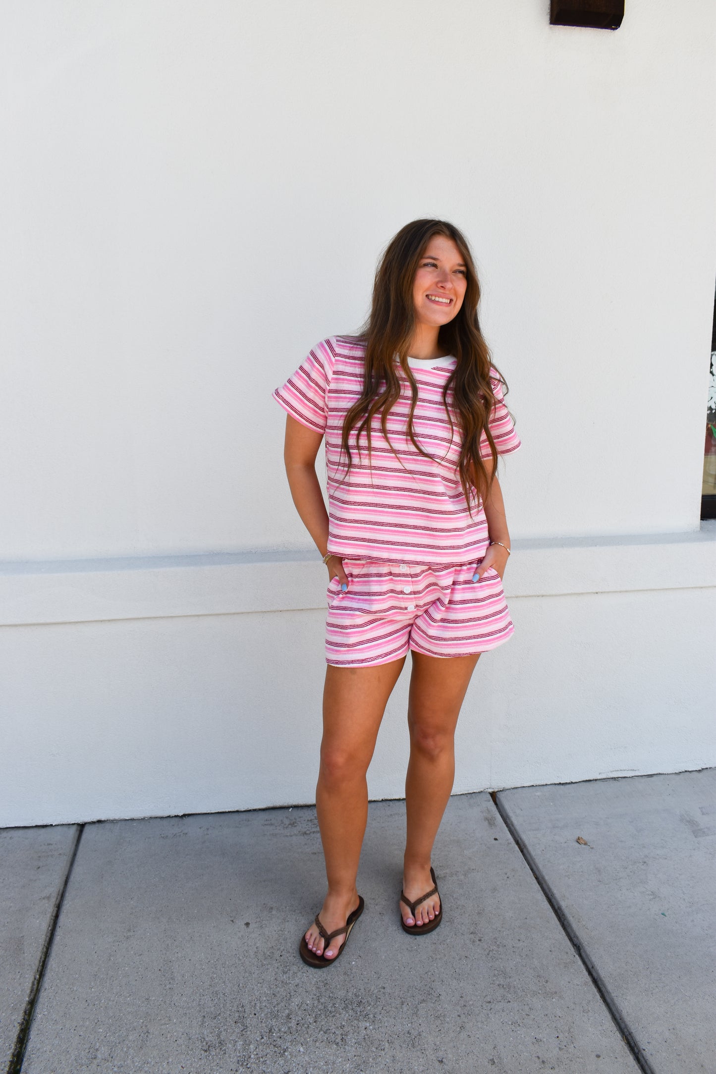 Pink Coast Terry Tee