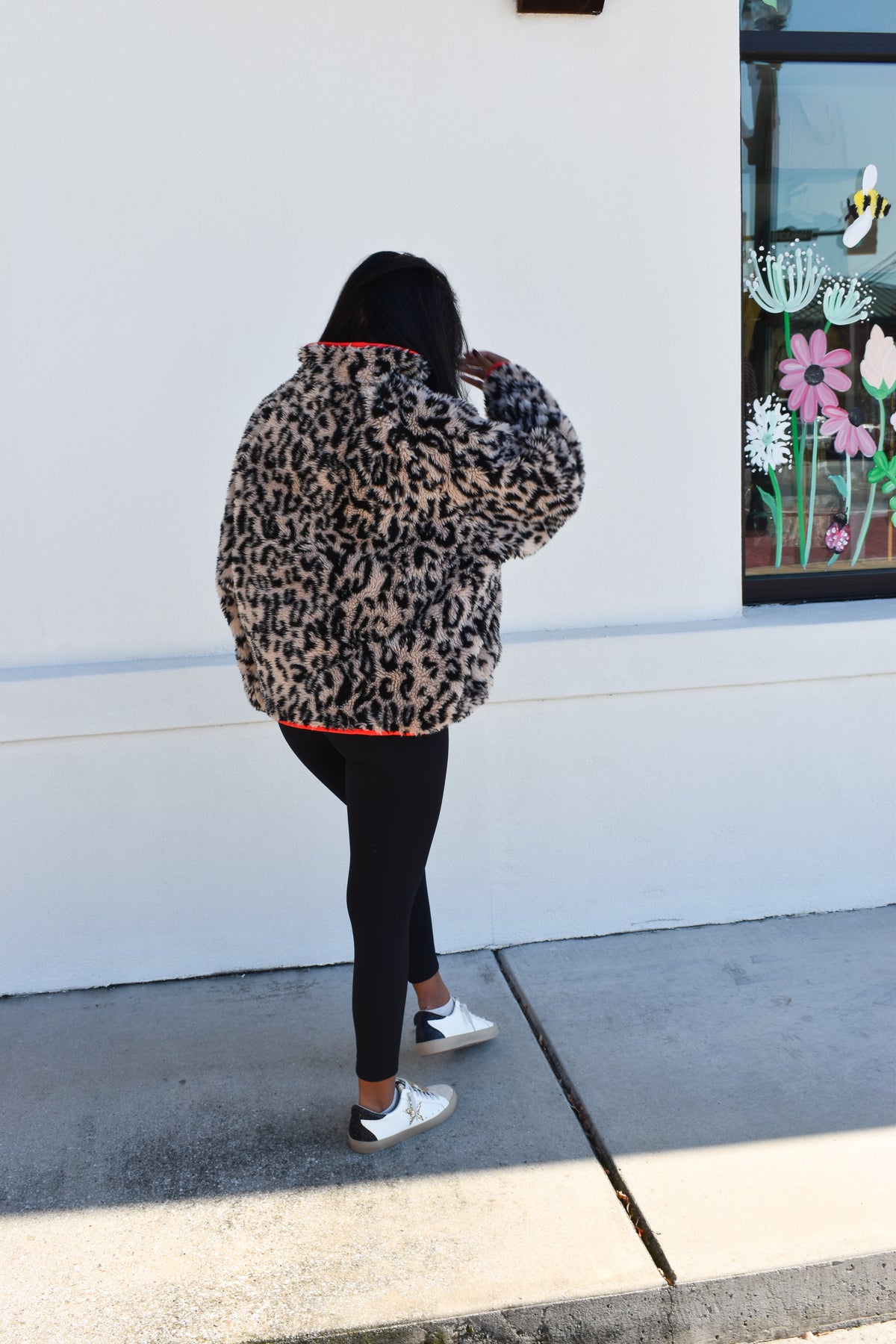 *12/30 PREORDER* Leopard Half Zip Front Pullover Jacket