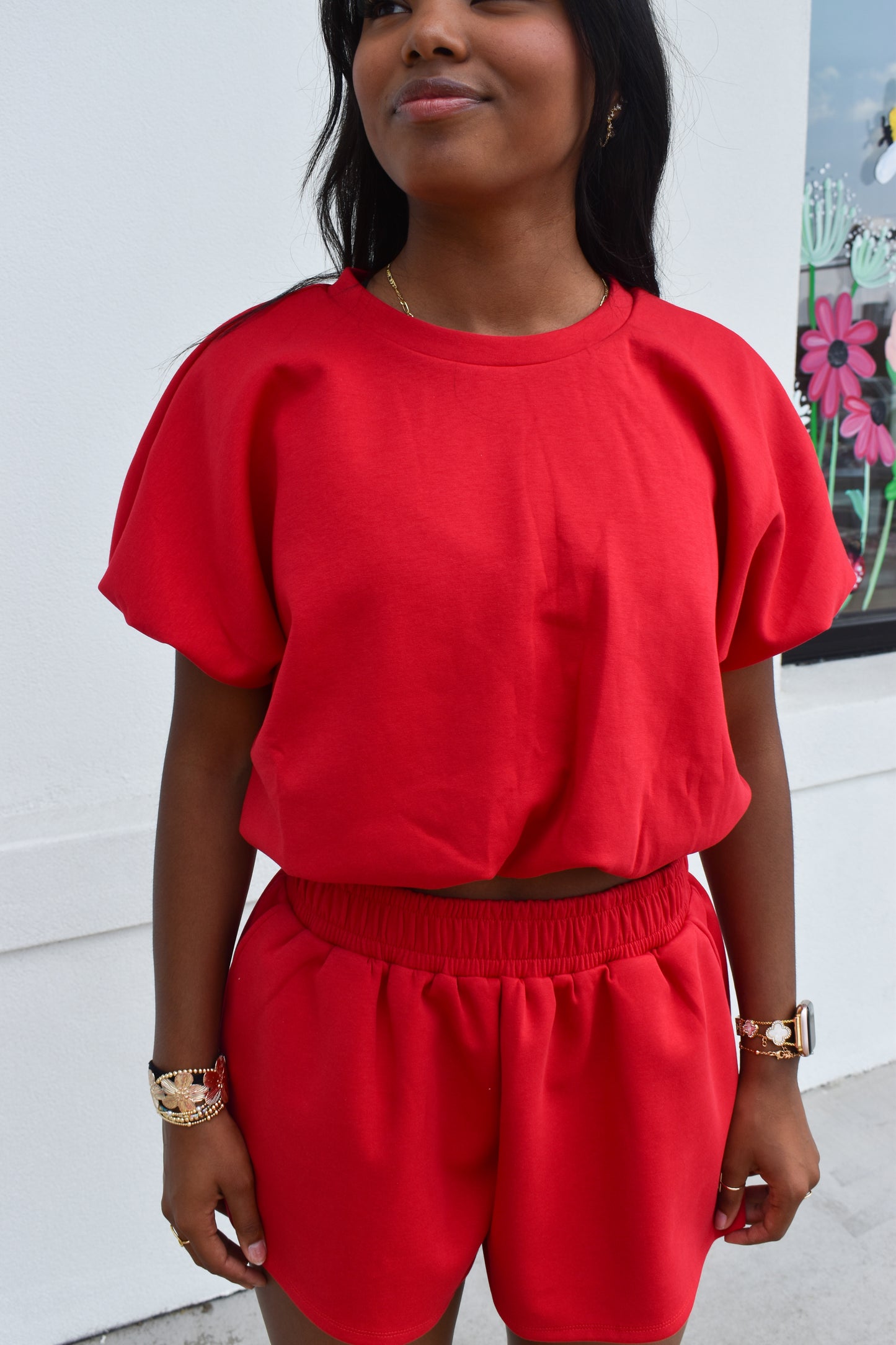 Scuba Bubble Top: Red