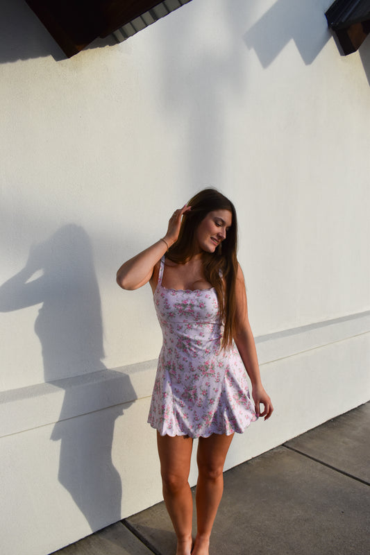 Poppy Scallop Detailed Active Dress