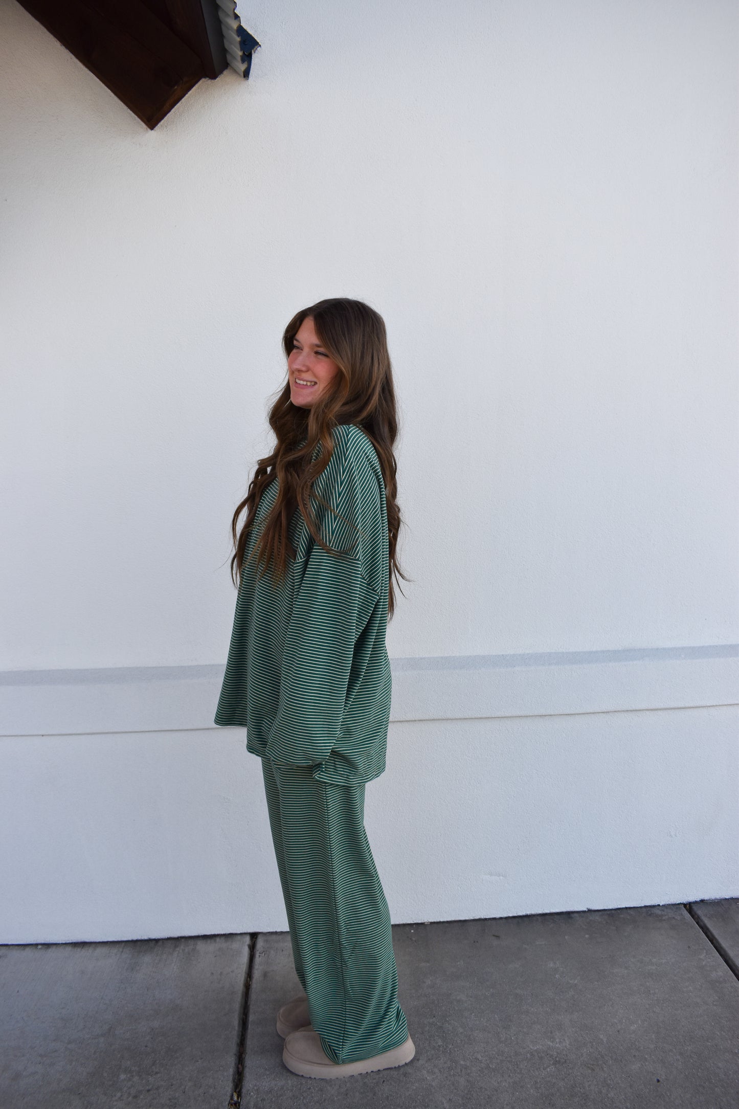 Levi Green Stripe Pants