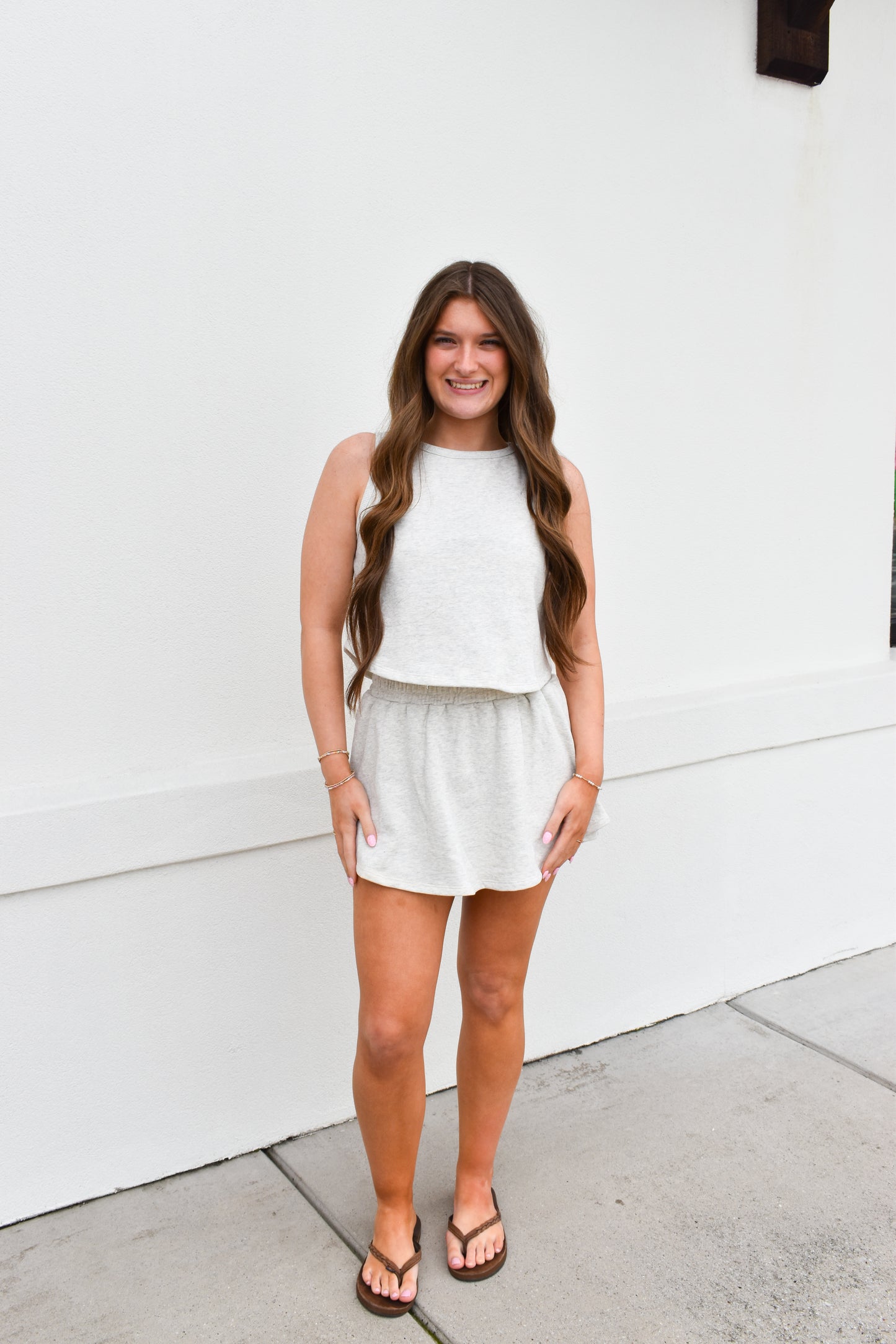 Kailee Terry Knit Skort Set