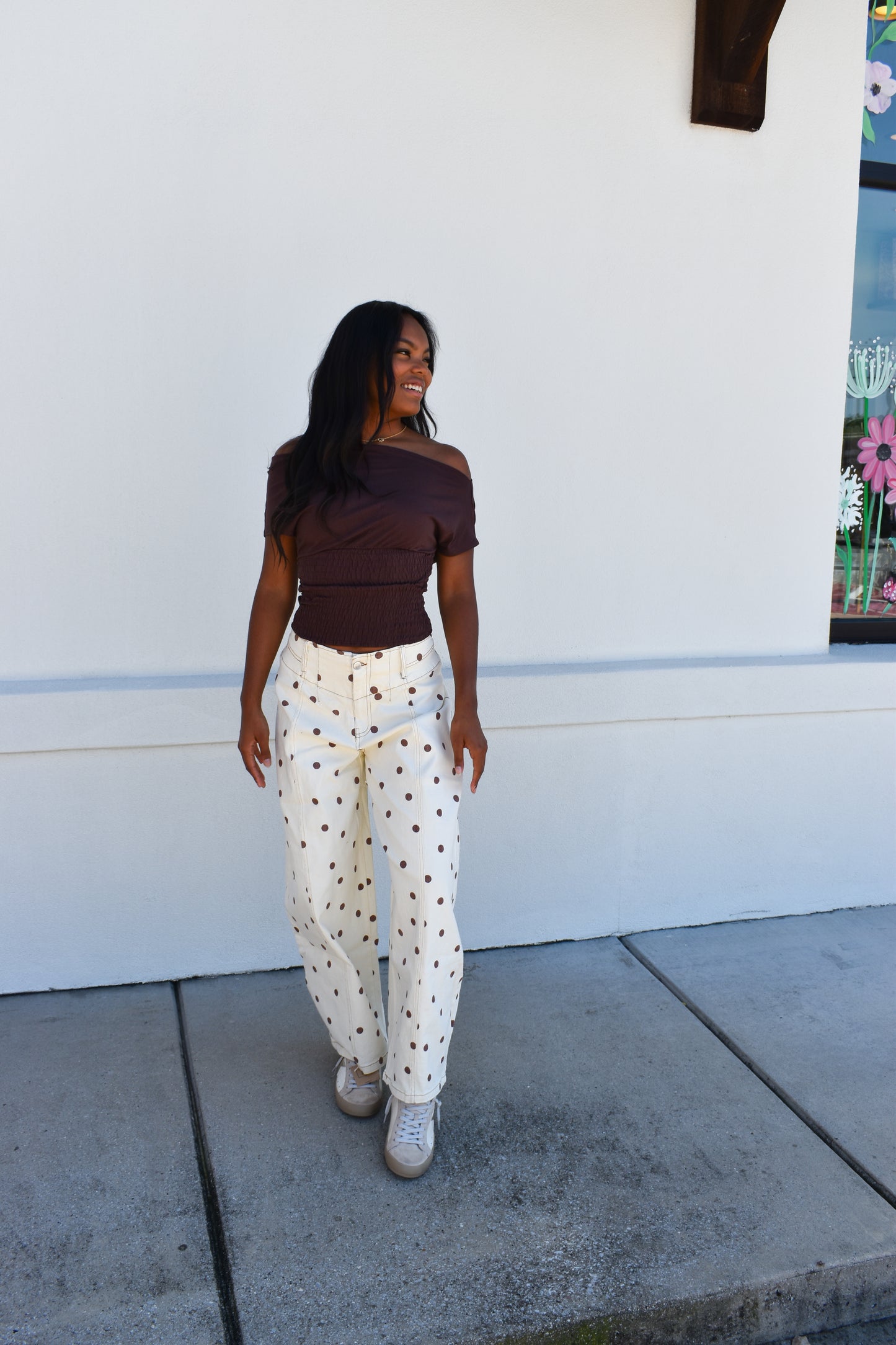 Janey Off Shoulder Smocked Top