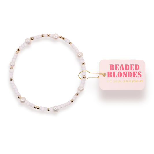 White Pearl Sprinkle Bracelet