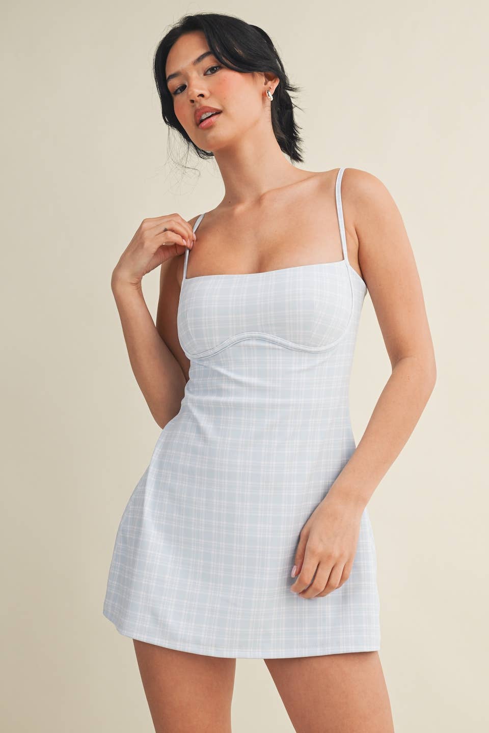Plaid Print Sweetheart Dress – Simply Grace Boutique