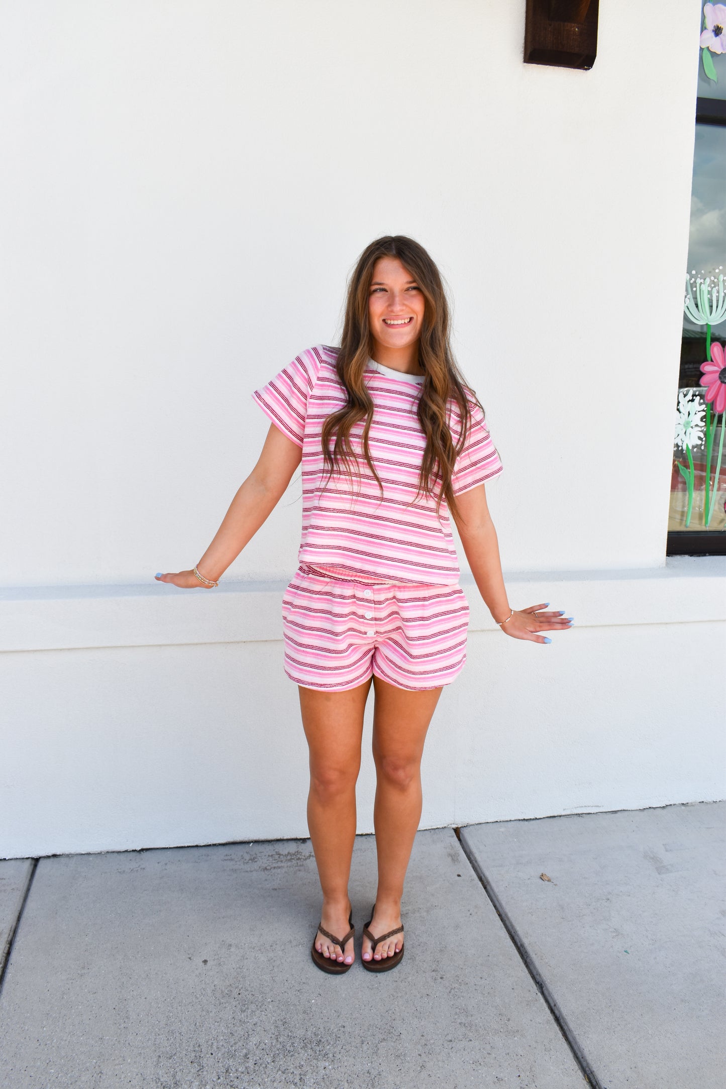 Pink Coast Terry Shorts