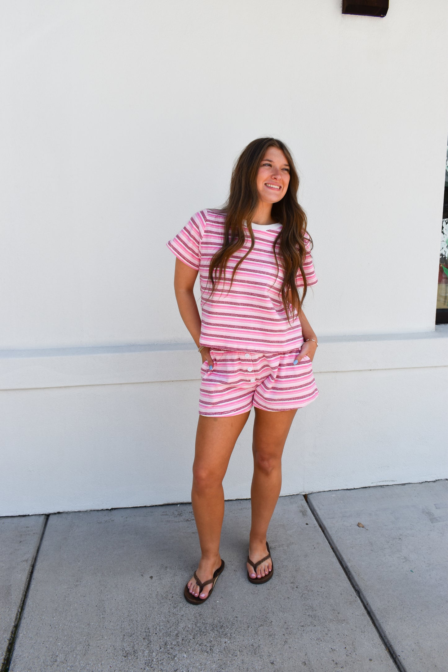 Pink Coast Terry Tee