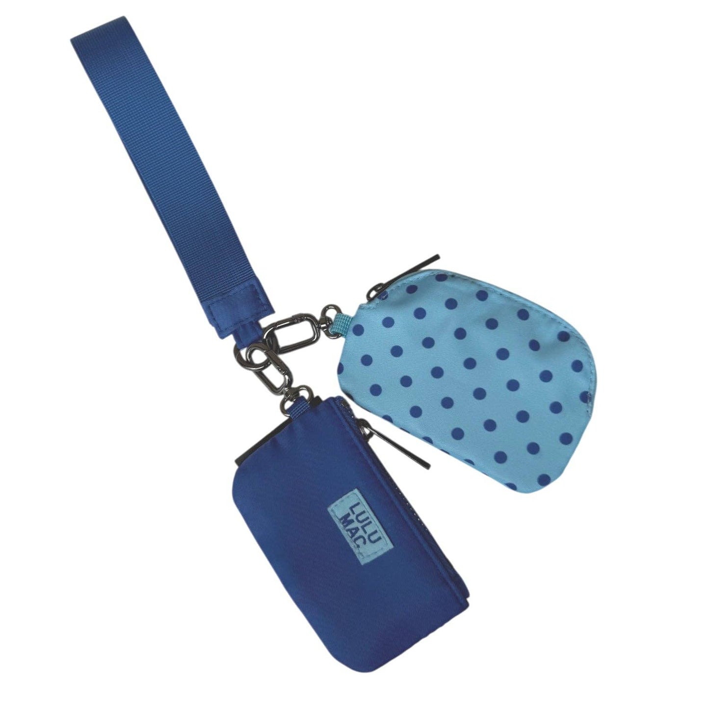 Lulu Mac Keychain: Blue/Navy Dots