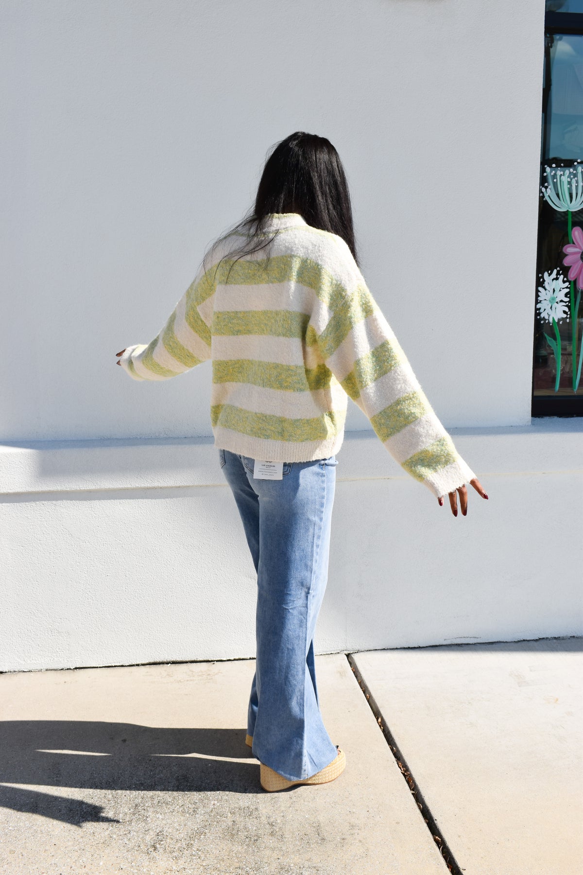 Sage & Sweet Striped Cardigan