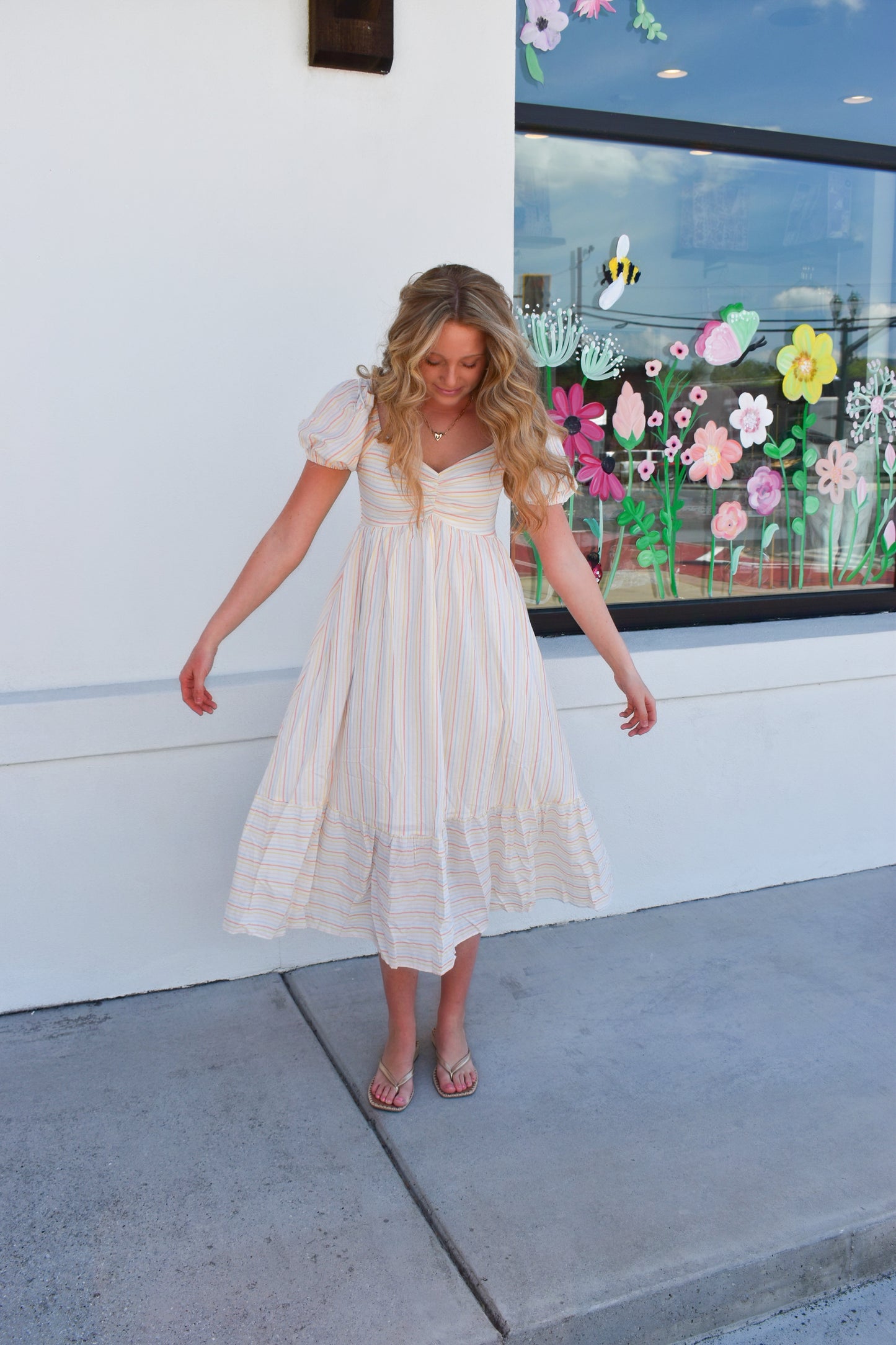 Dreamy Pastel Stripe Dress