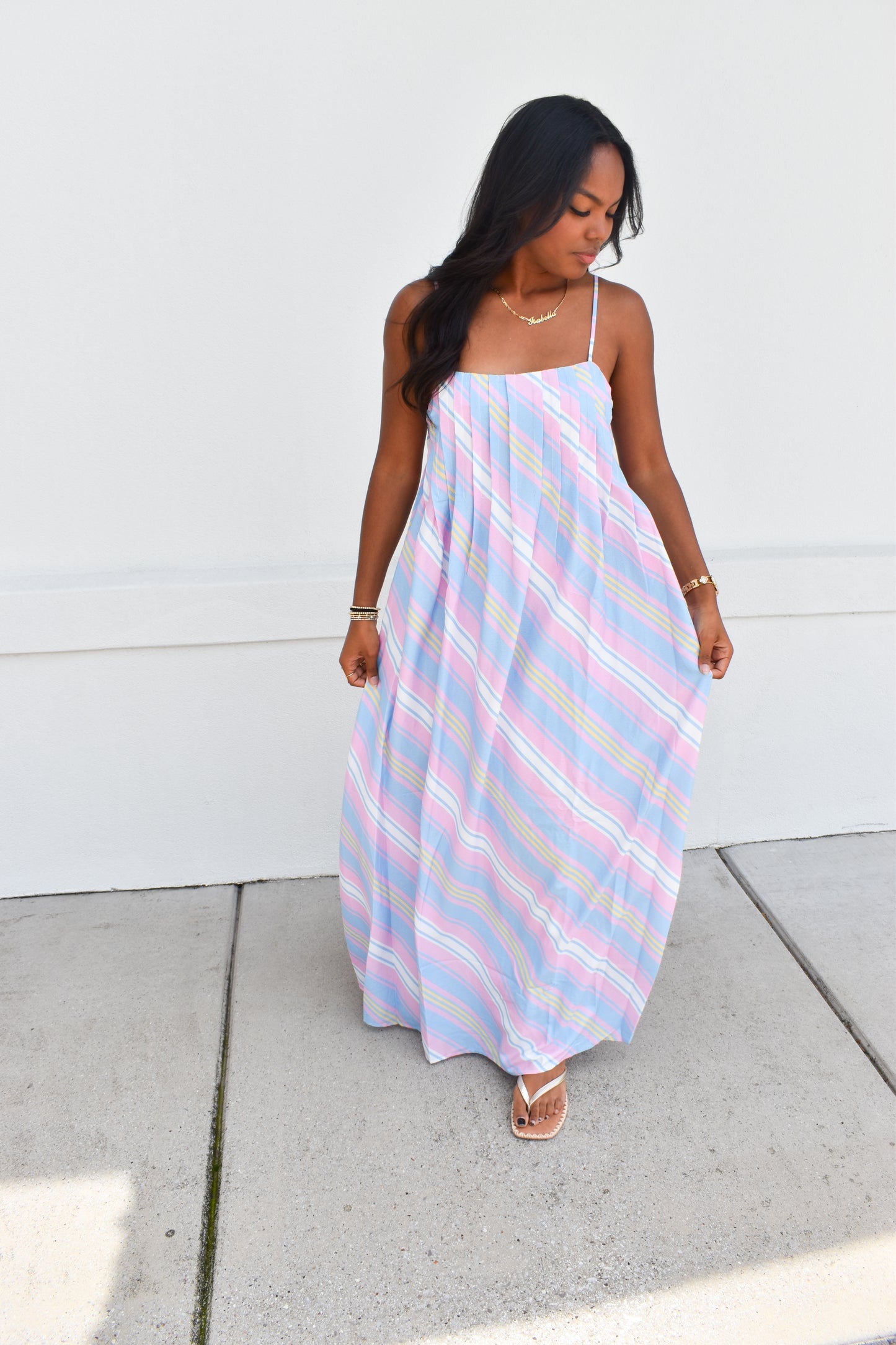 Seaside Stripe Maxi Dress