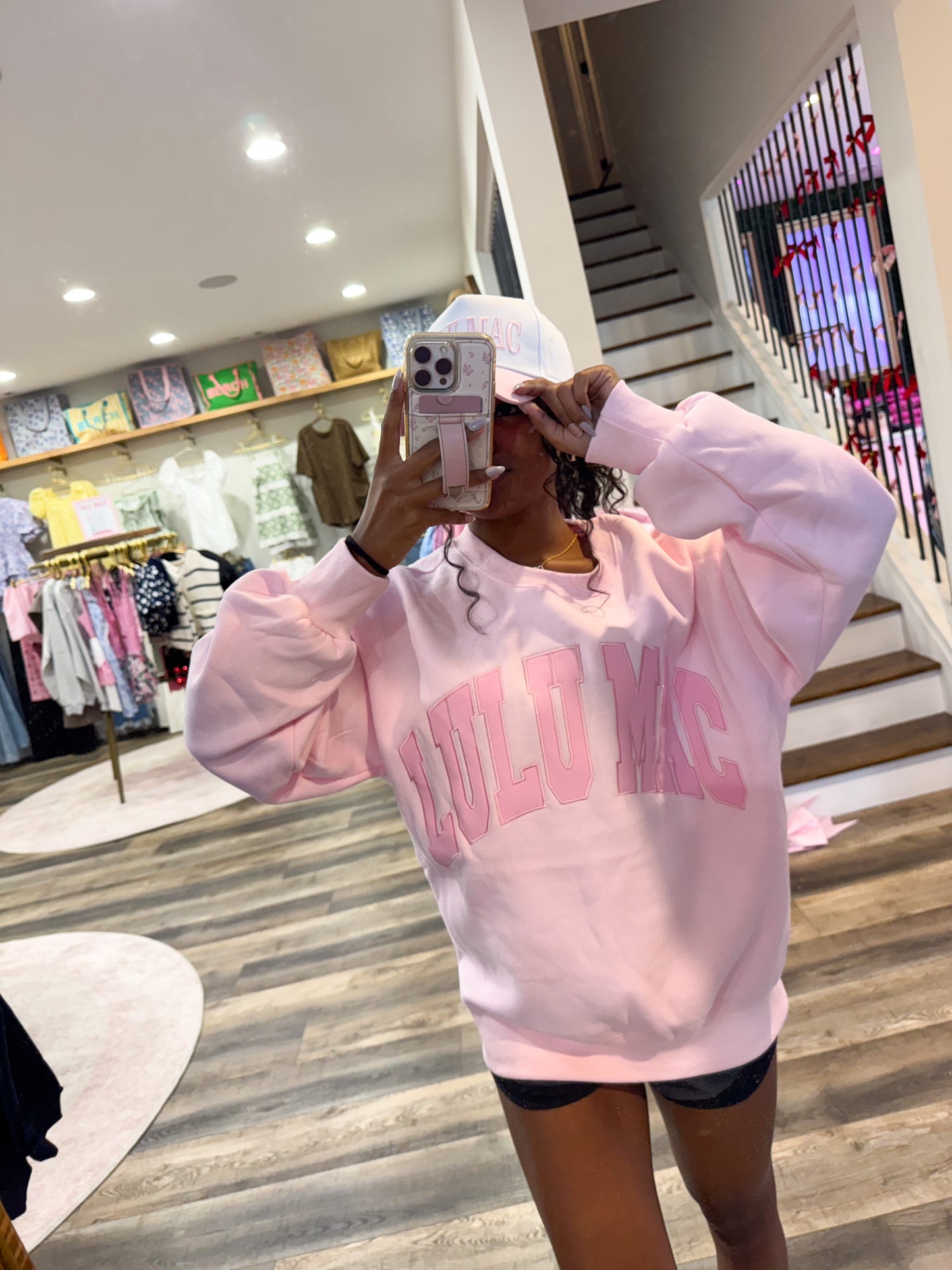 Lulu Mac Monochrome Sweatshirt: Pink