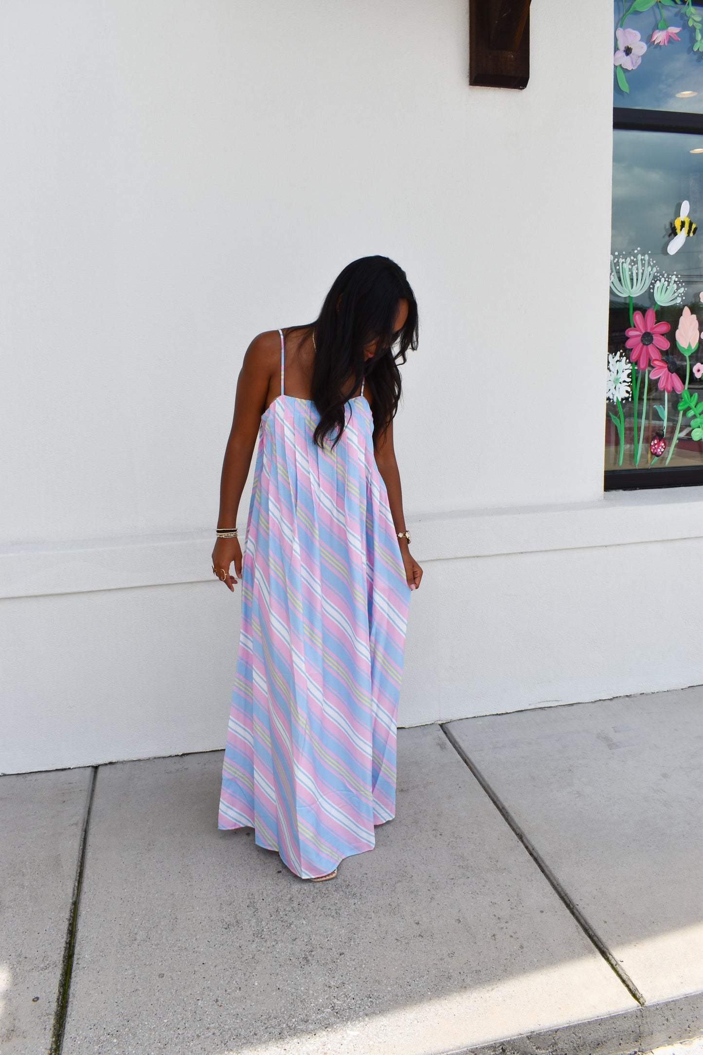 Seaside Stripe Maxi Dress